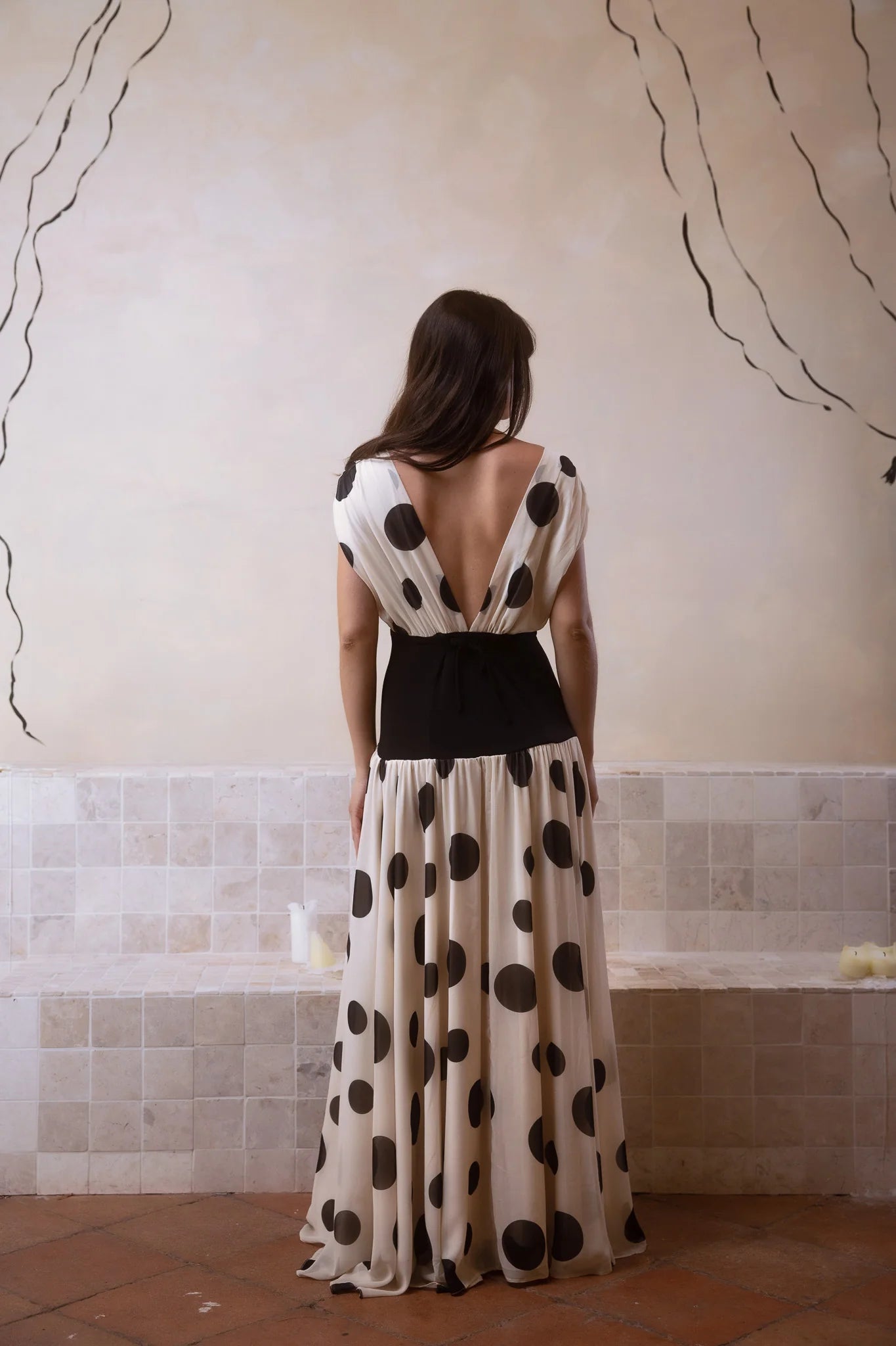 Vestido Margo Polka Cream