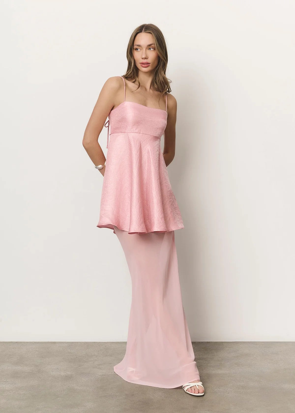 Conjunto Riviera rosa pastel