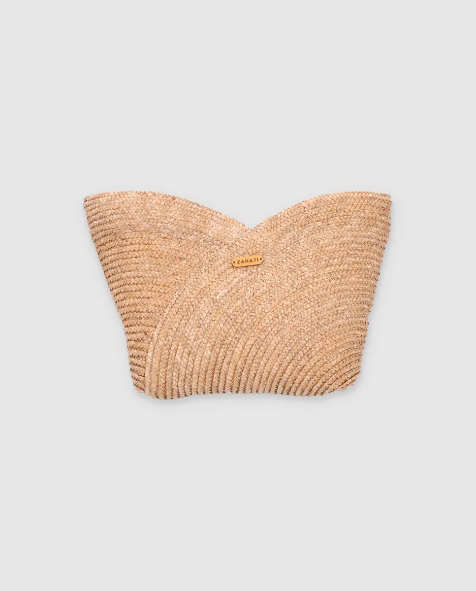 Cartera Pétalo Mediano Topo