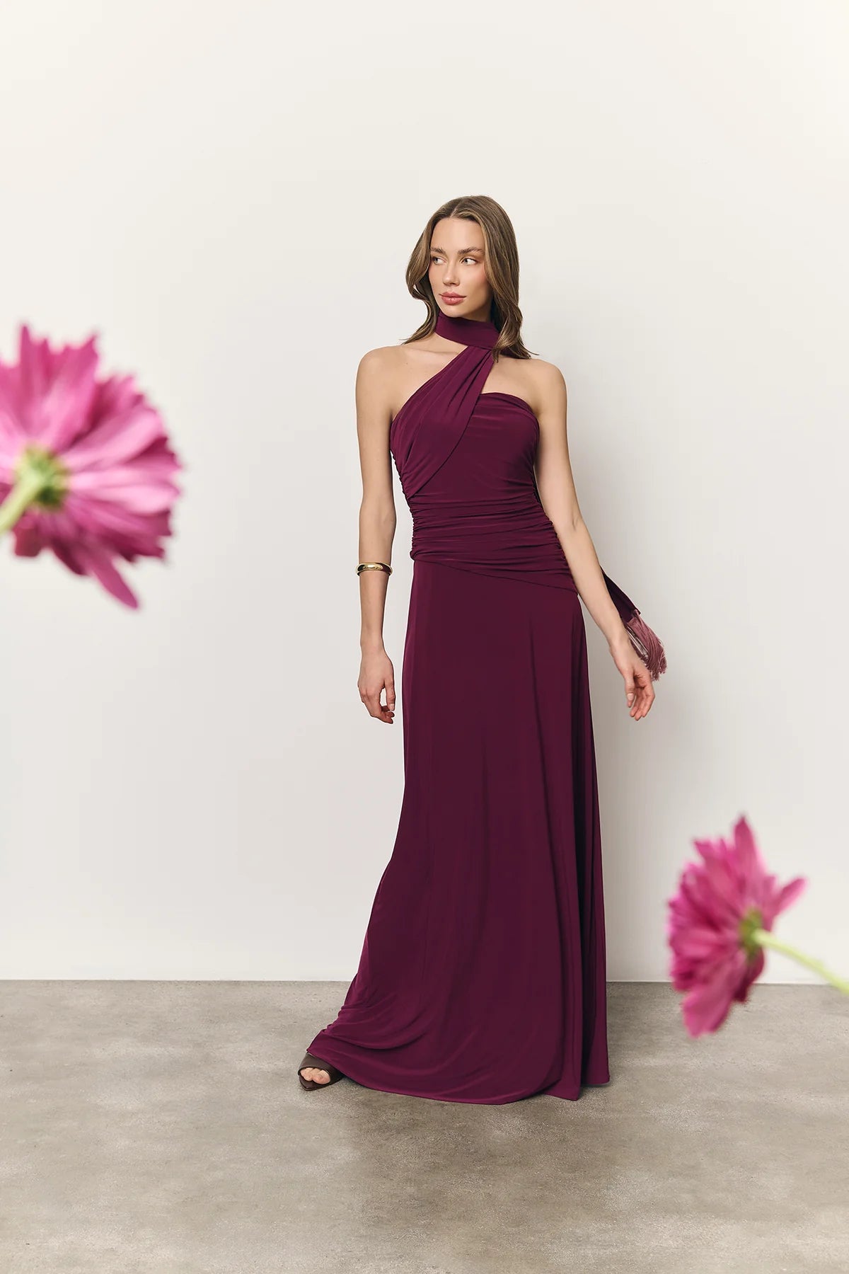 Vestido Zinnia vino