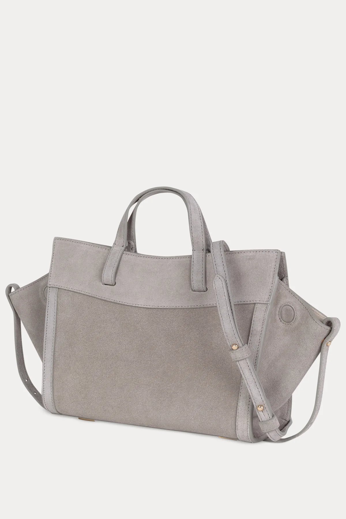 Mini Shopping Gray Suede