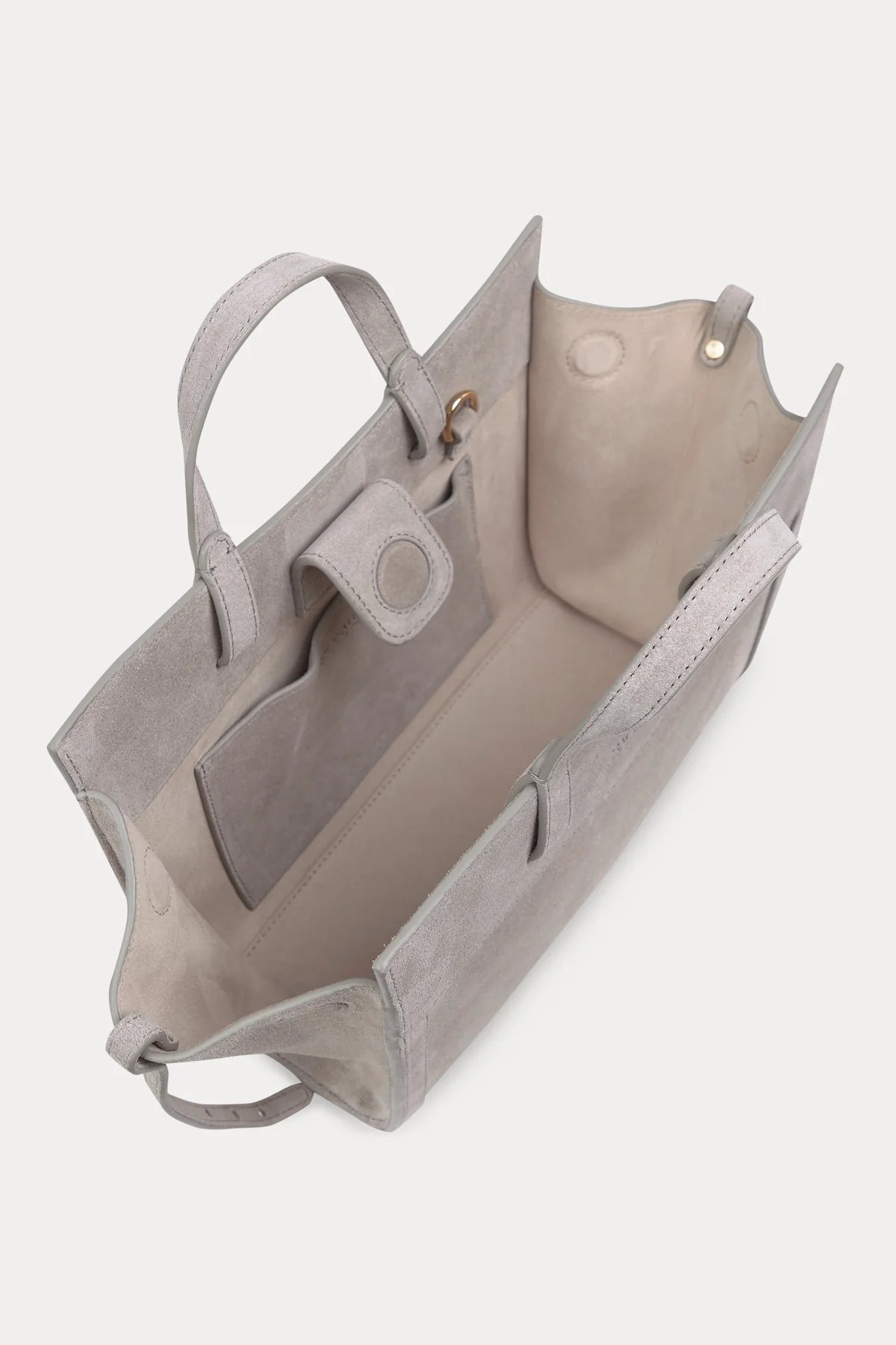 Mini Shopping Gray Suede
