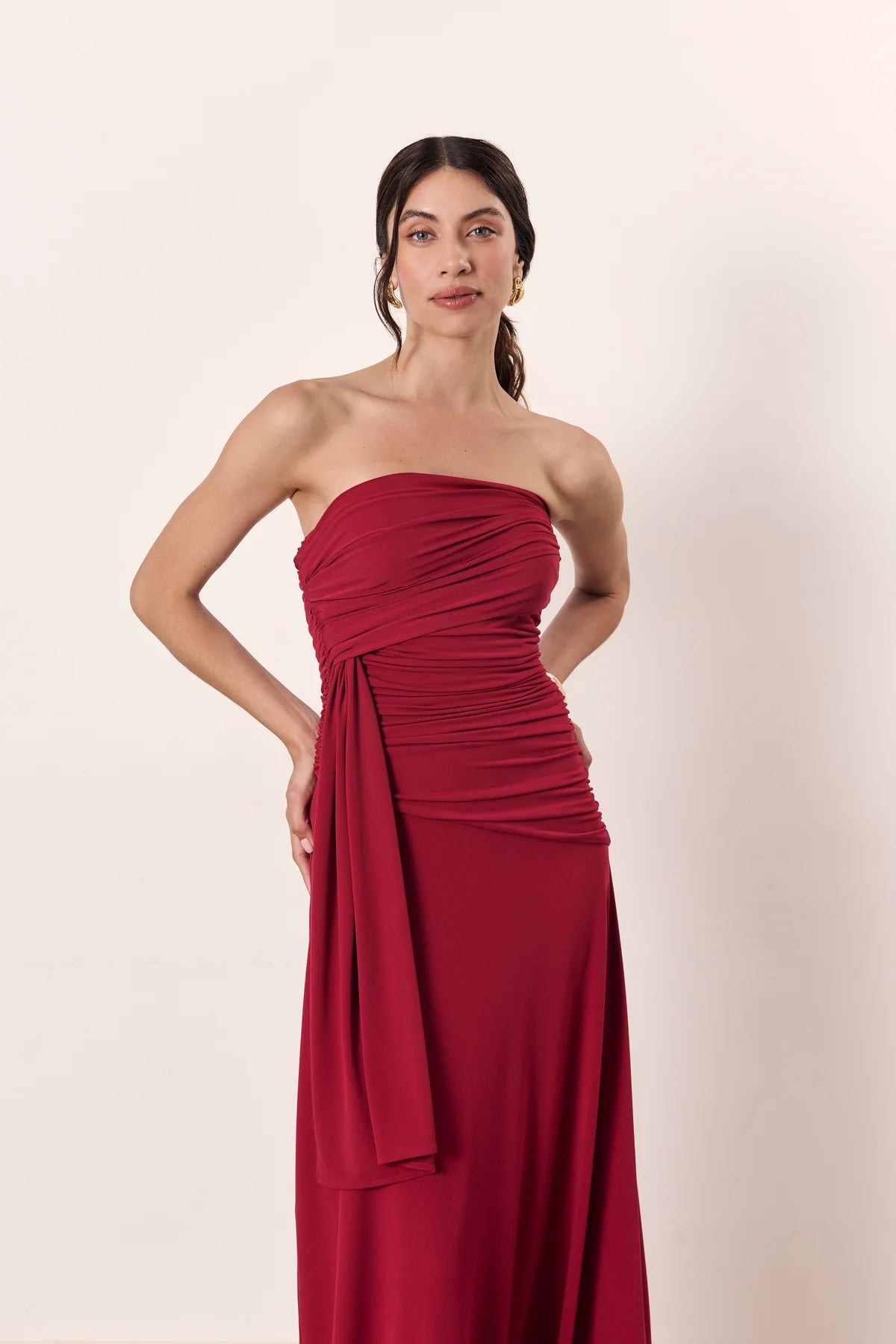 Vestido Geneva Rojo Cereza