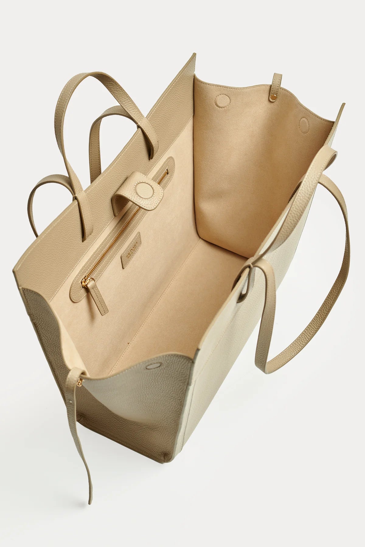 Shopping Bag Taupe Piel