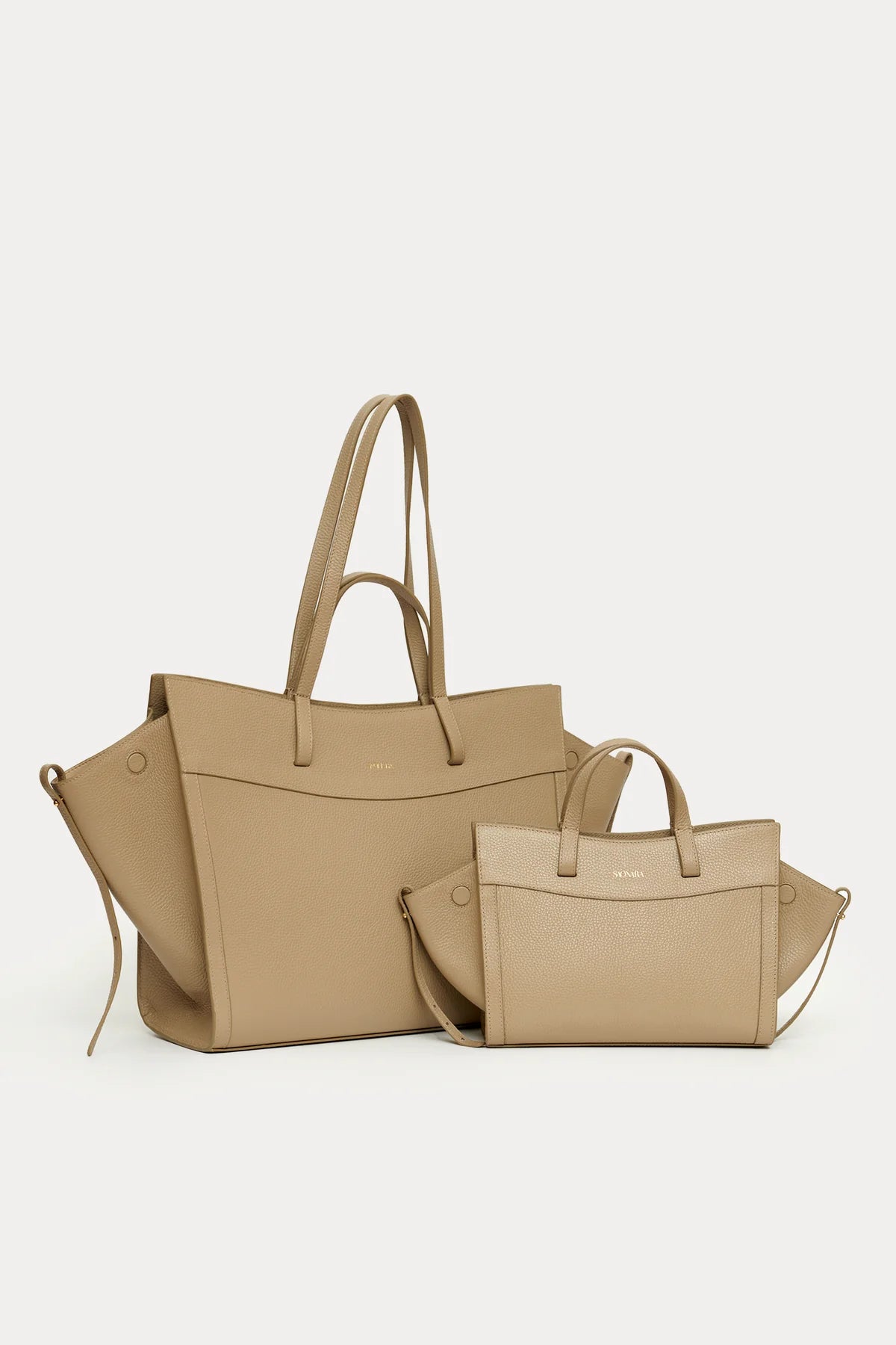 Shopping Bag Taupe Piel