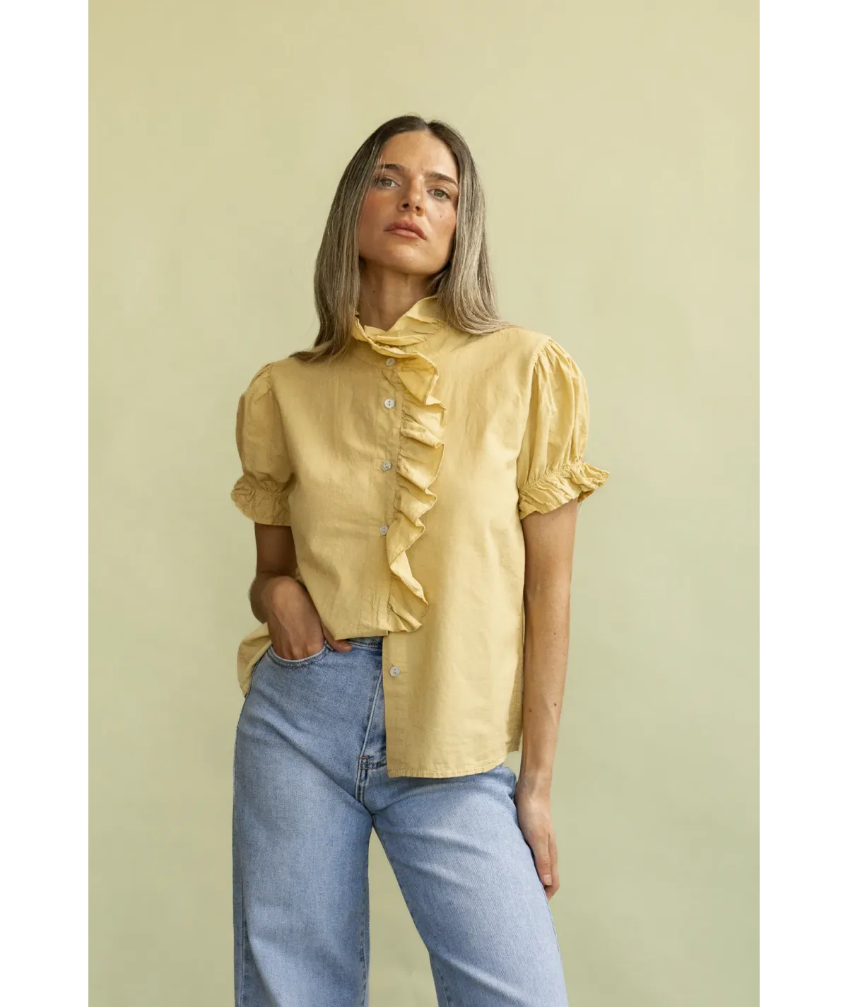 Camisa Parma Mostaza