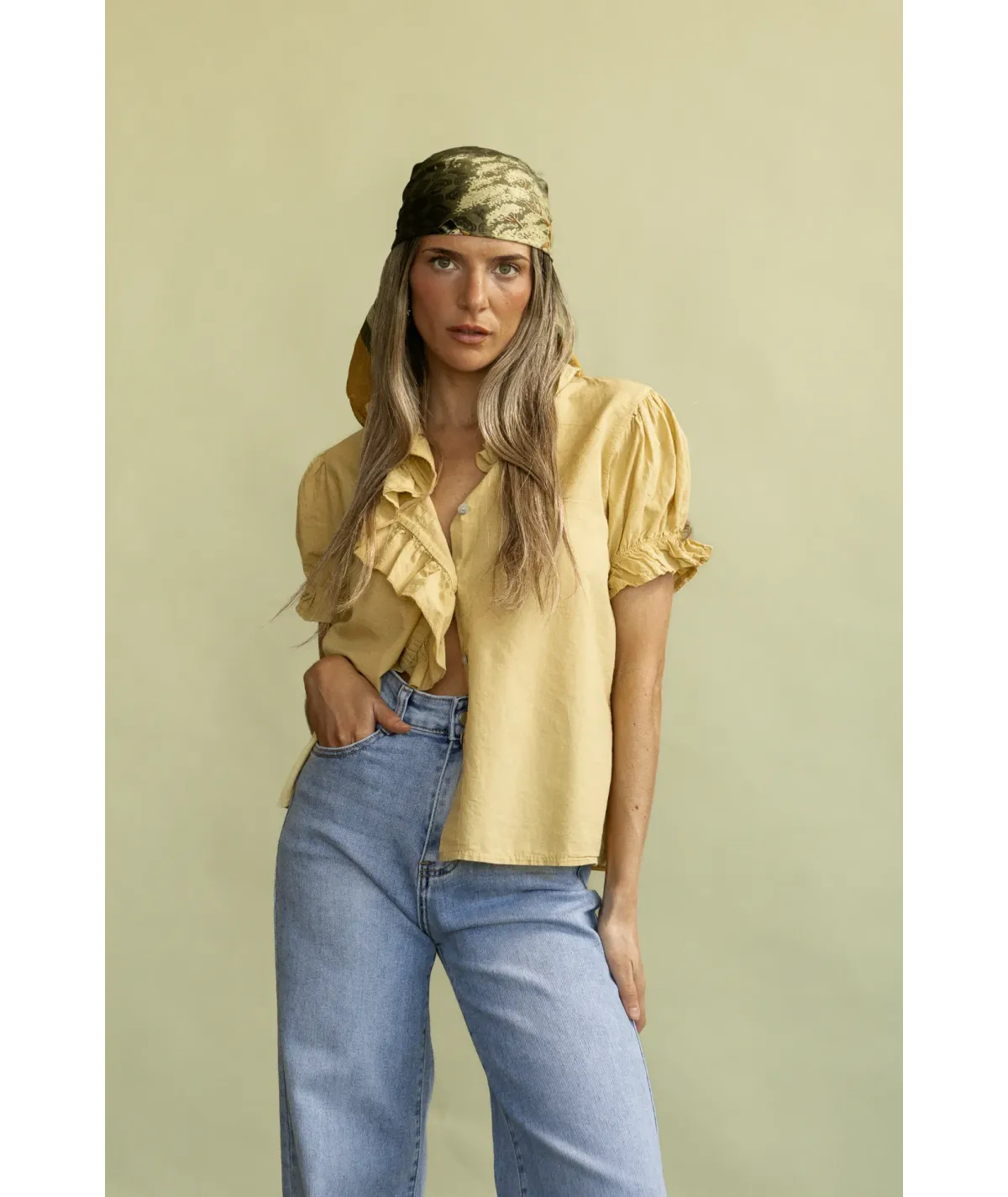 Camisa Parma Mostaza