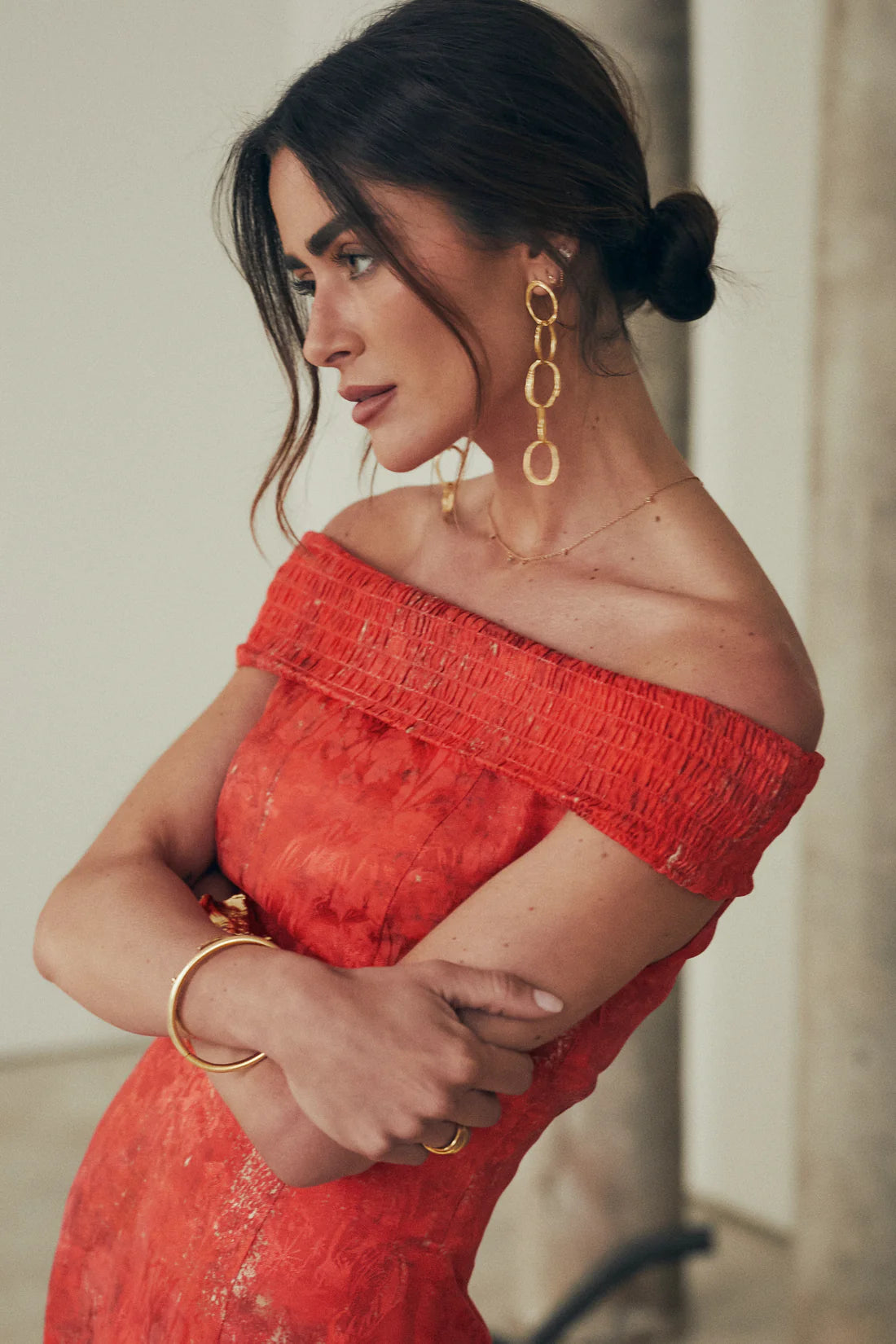Vestido Claudia Est.Rojo