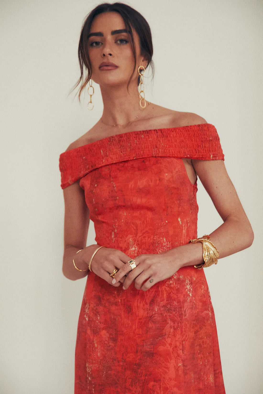 Vestido Claudia Est.Rojo