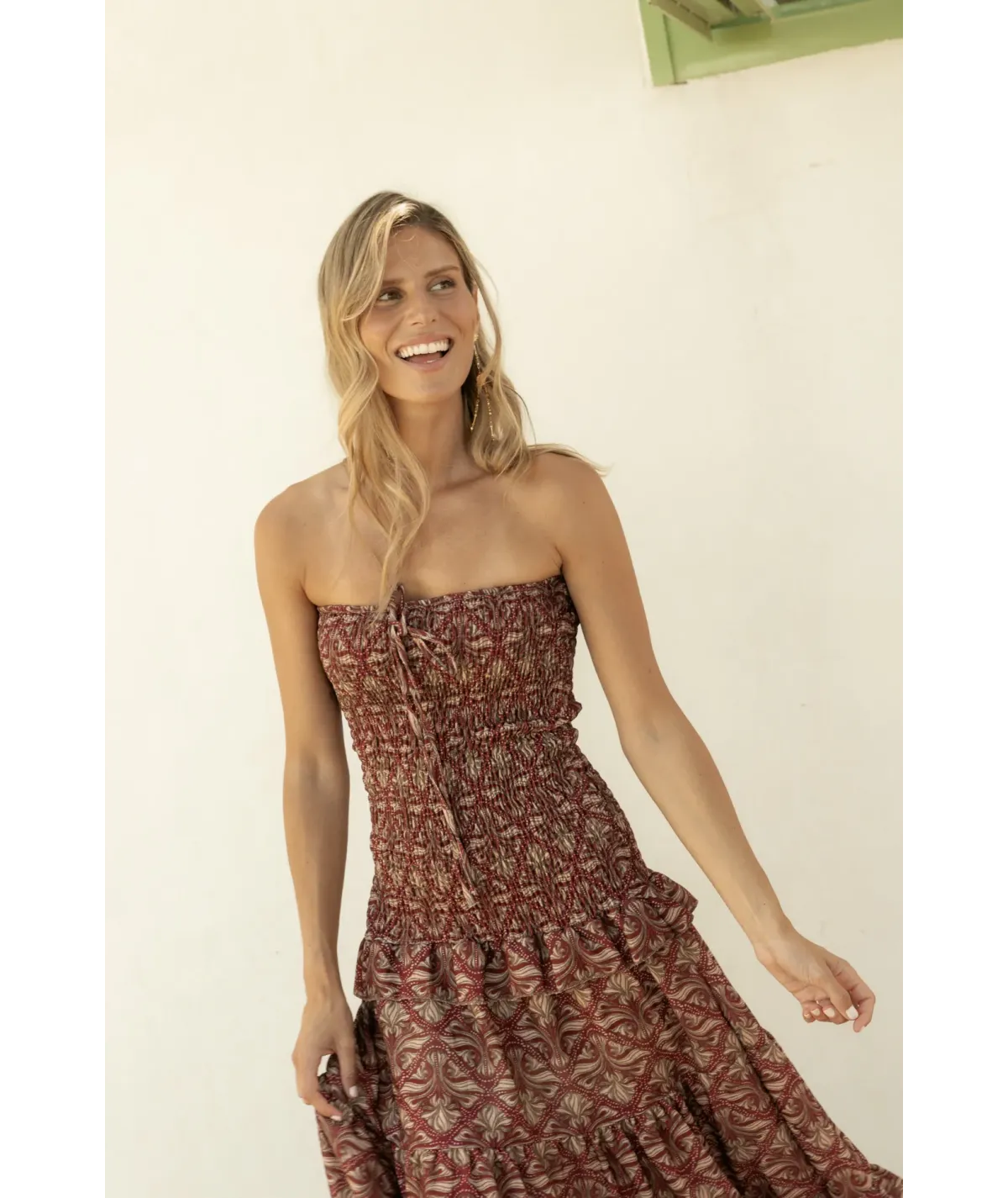 Vestido Prato Burdeos