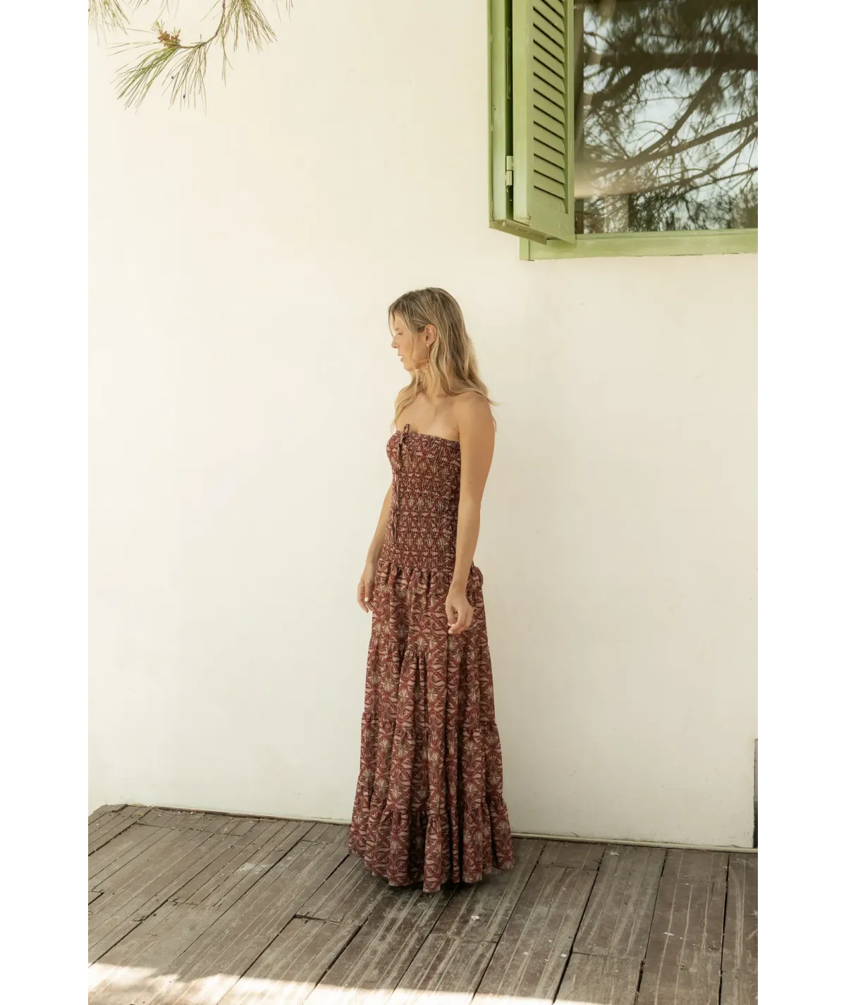 Vestido Prato Burdeos