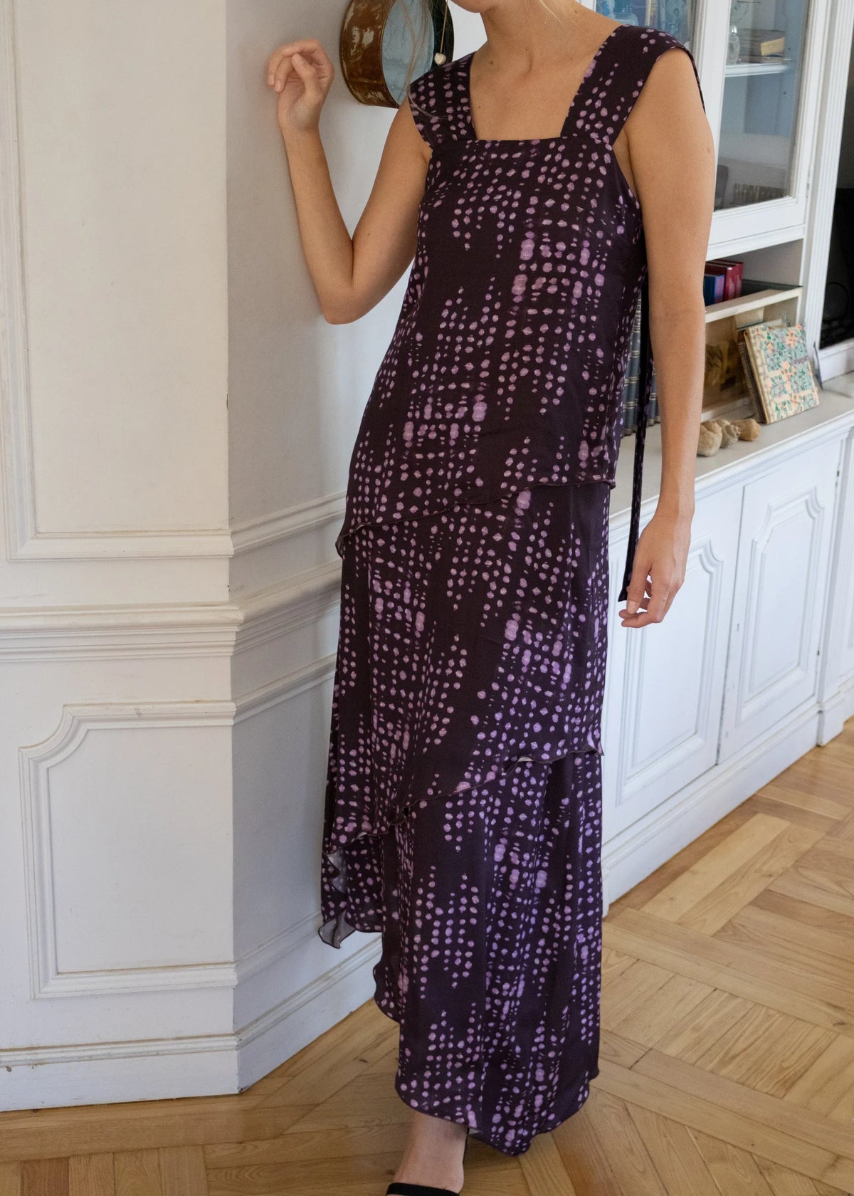 Vestido Marella Lunares Malva