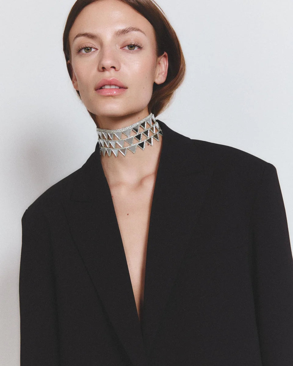 Choker Escama Plata