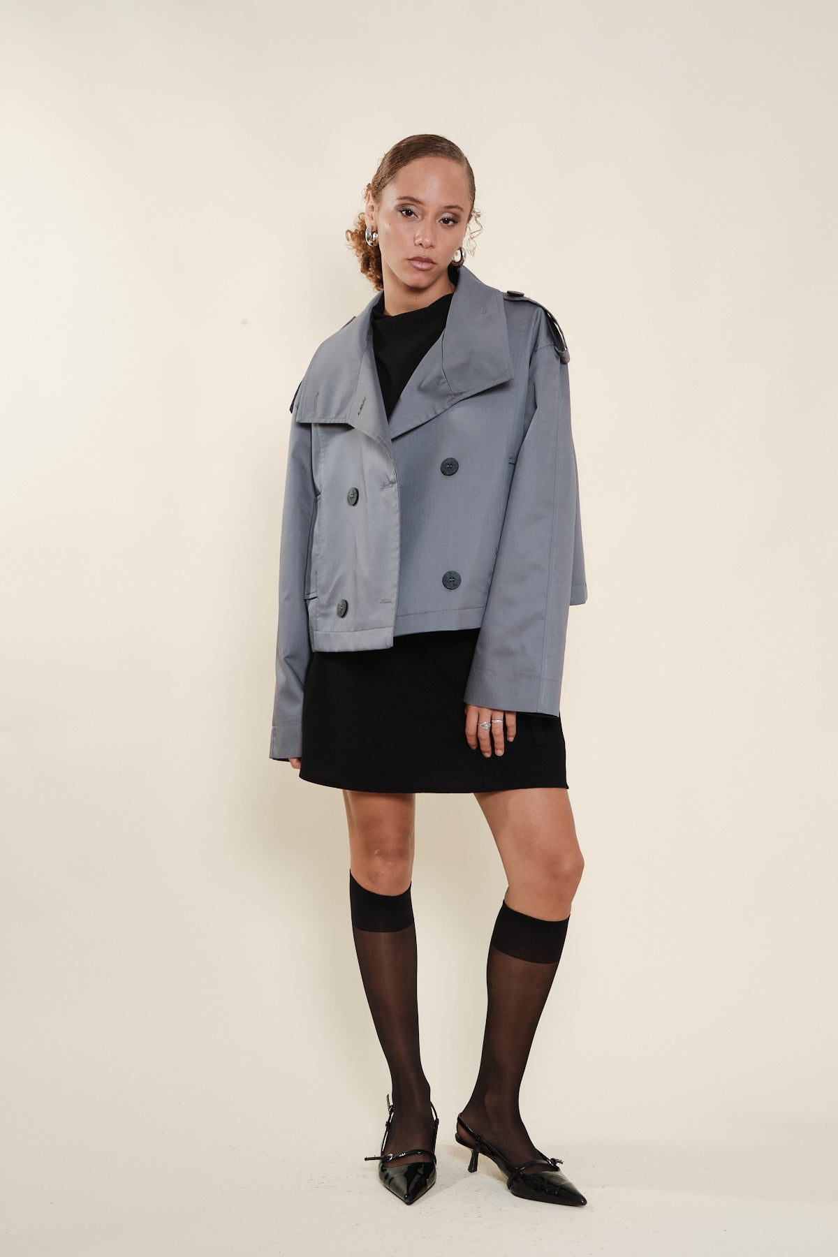 Gabardina Maca Navy