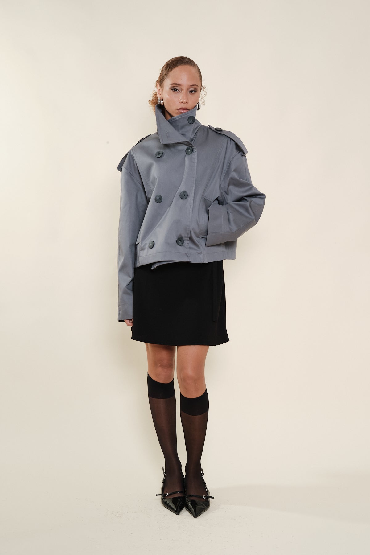Gabardina Maca Navy