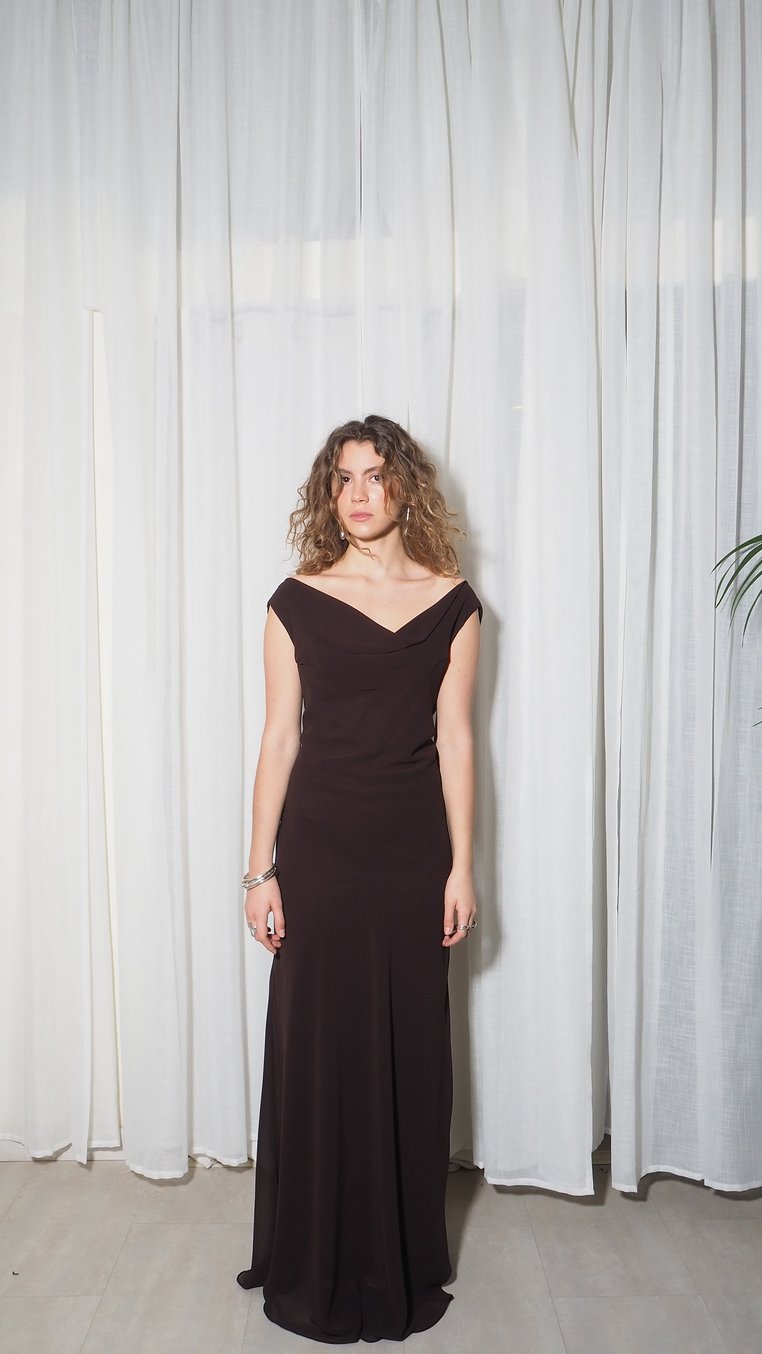Vestido Rina choco