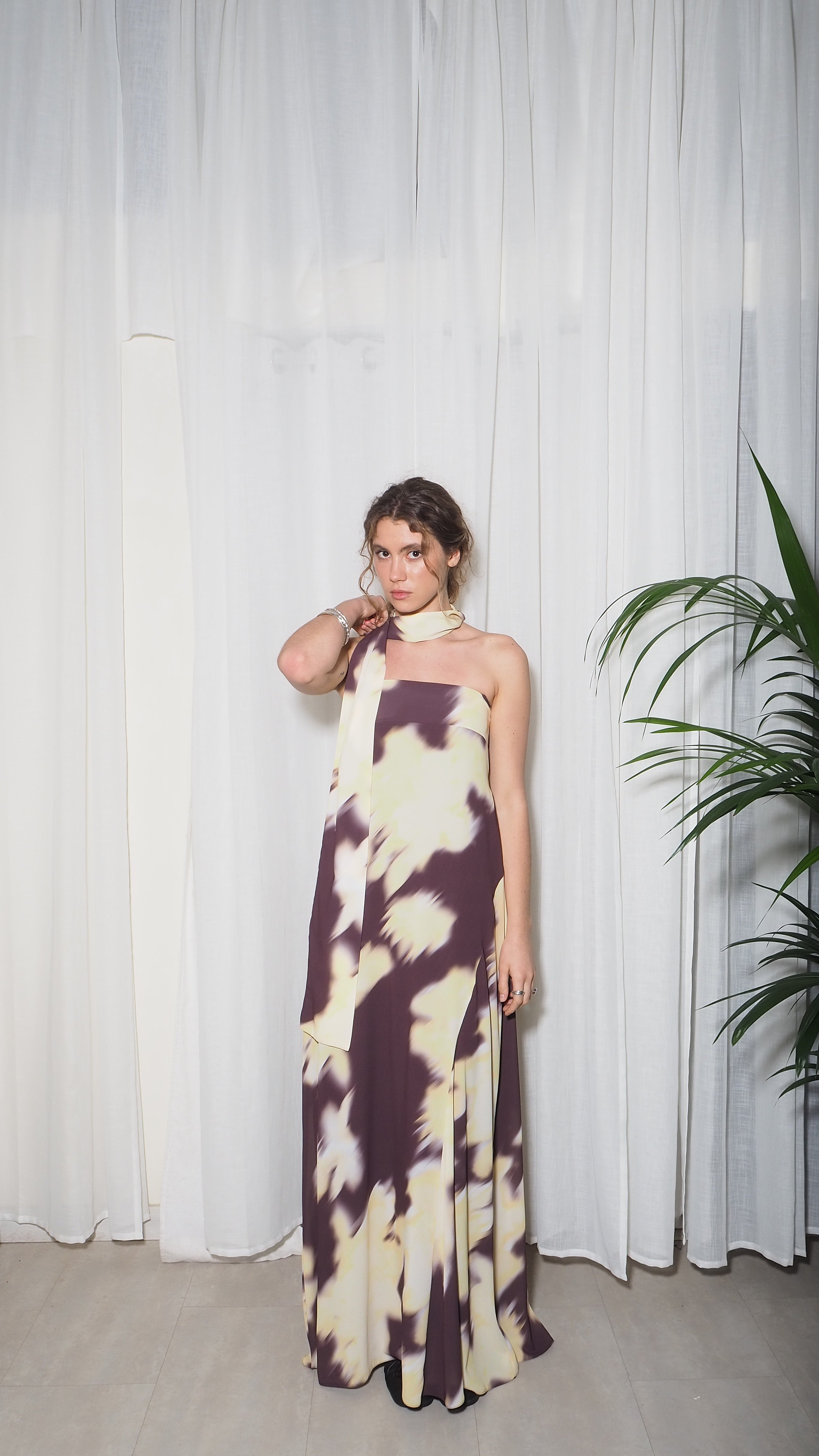 Vestido Tube Butter/Choco