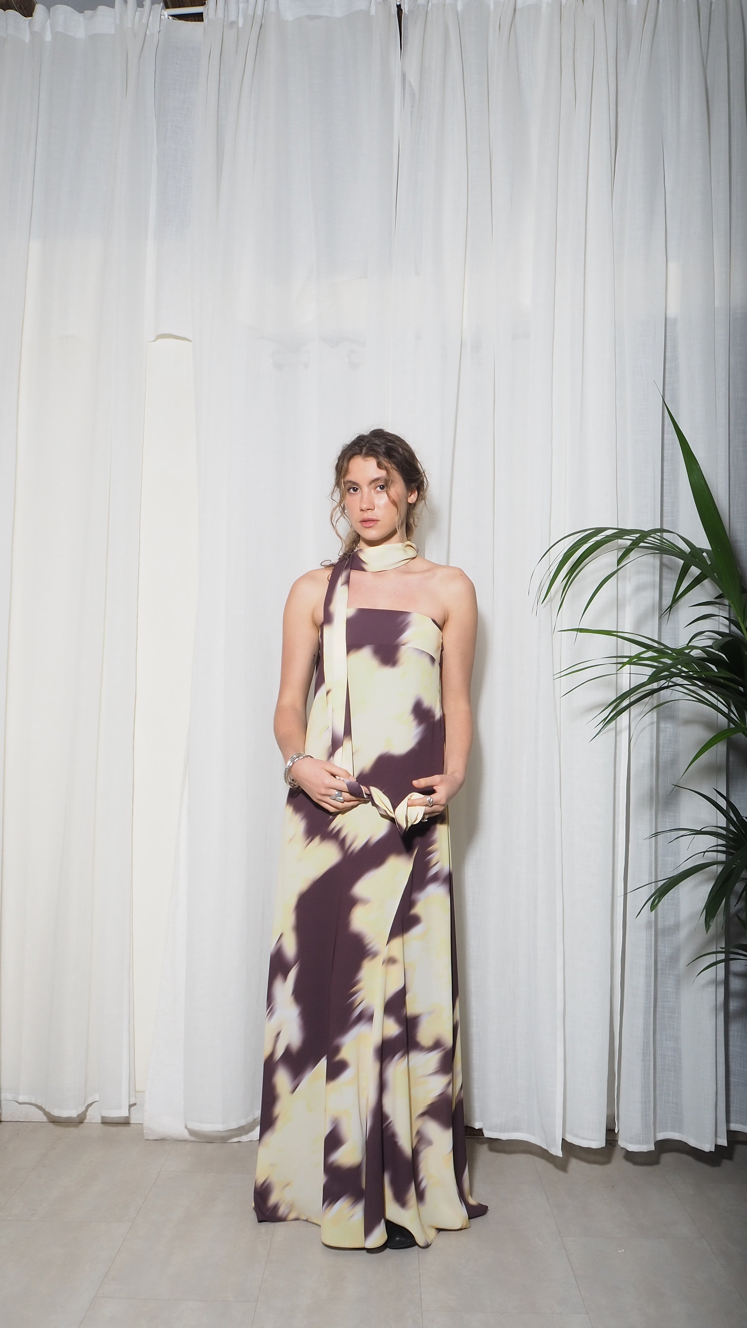 Vestido Tube Butter/Choco