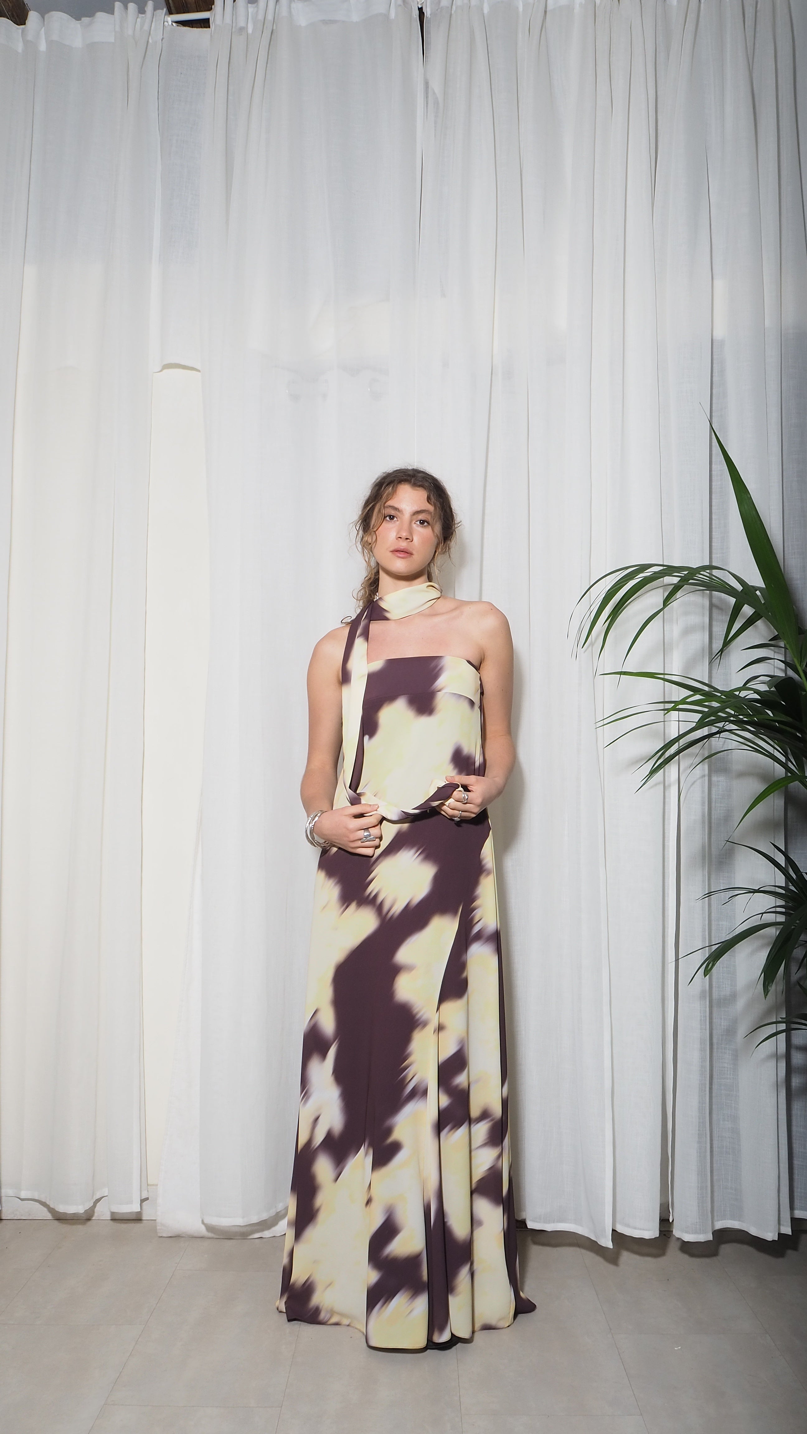Vestido Tube Butter/Choco
