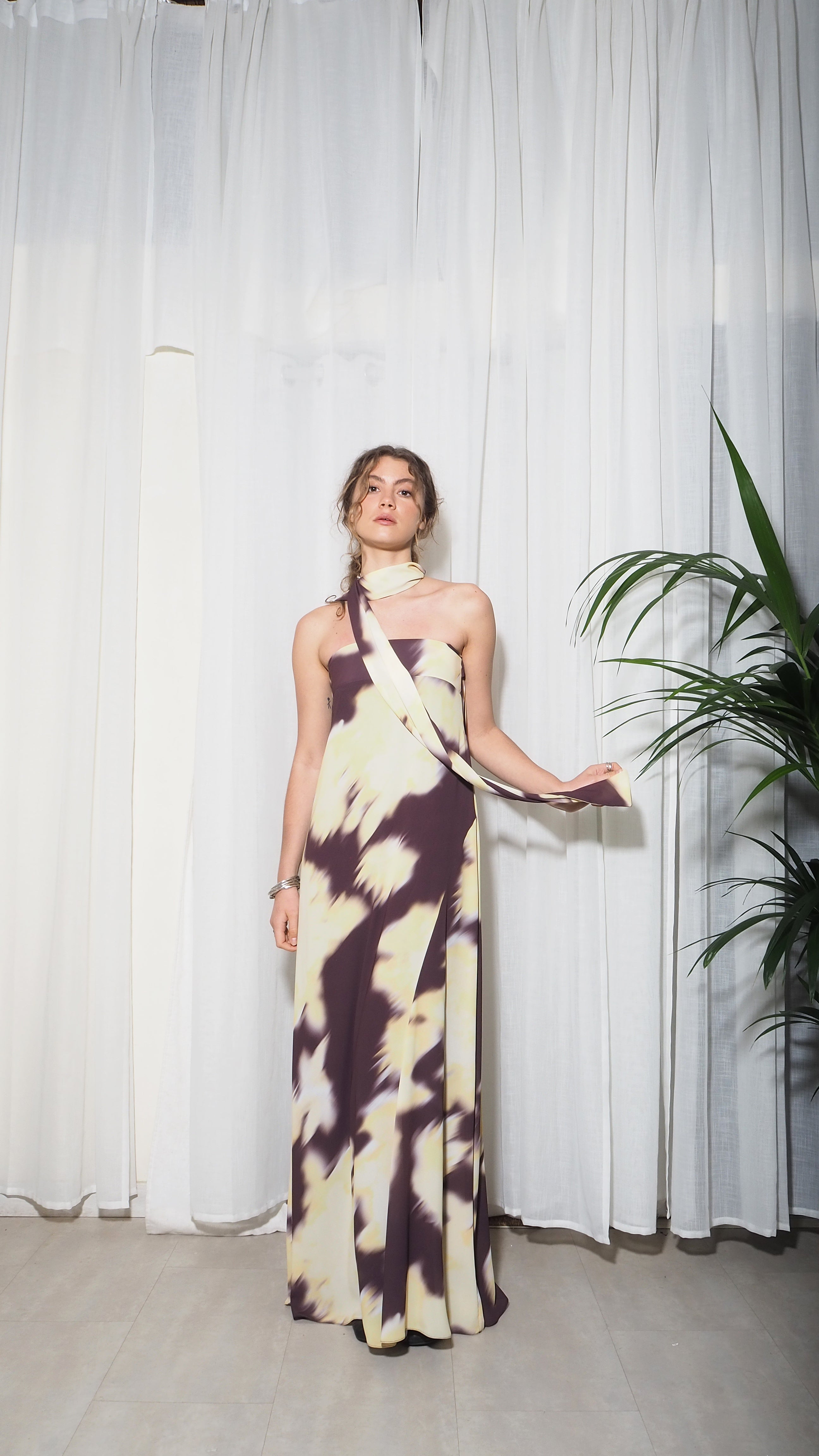Vestido Tube Butter/Choco