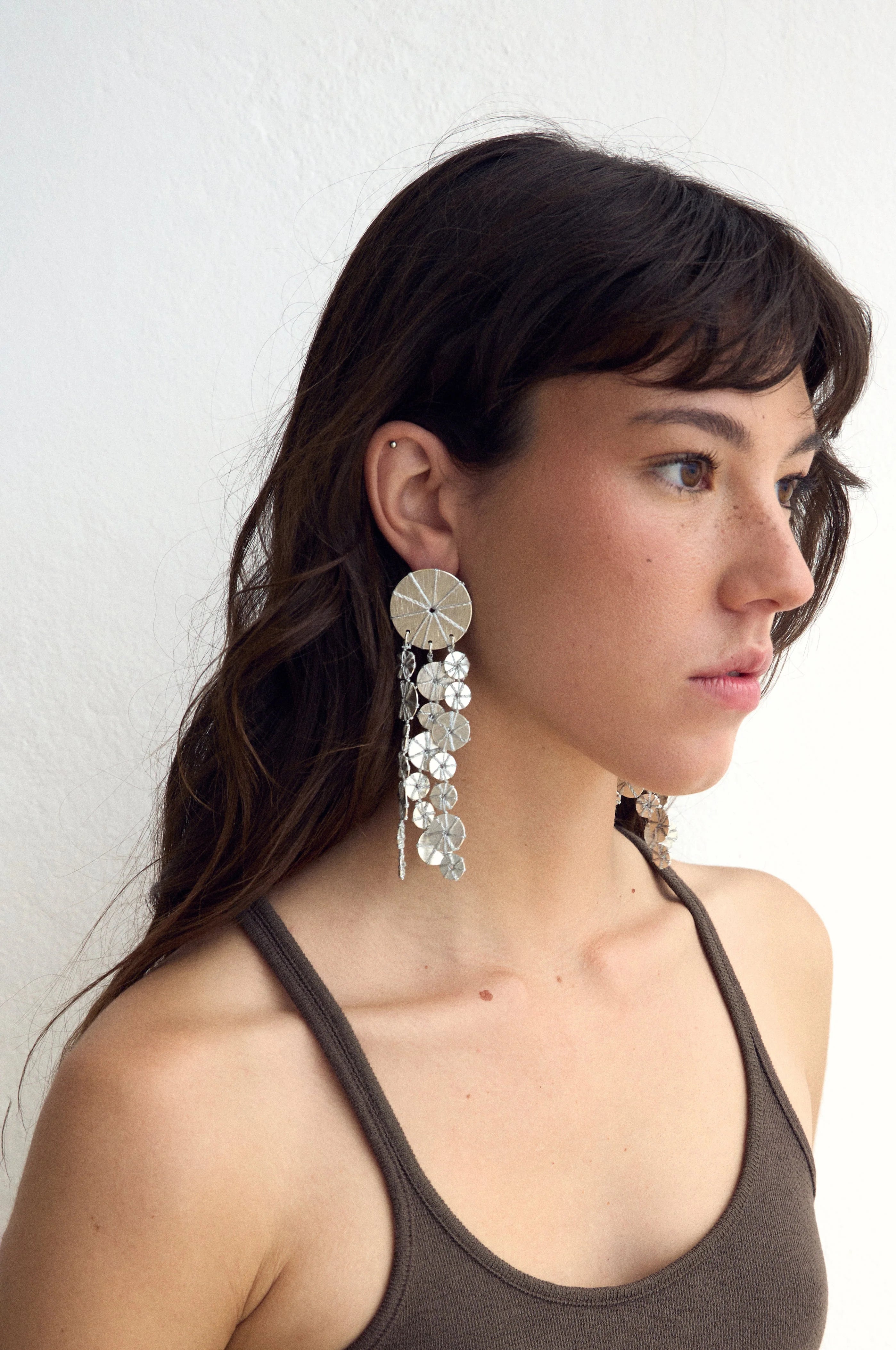 Pendientes Bruma Plata