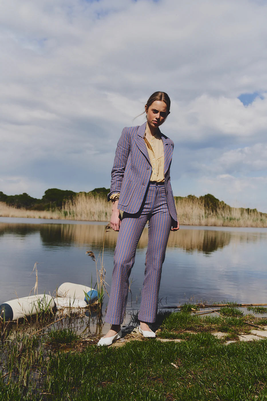 Americana Cayetana Rayas Índigo