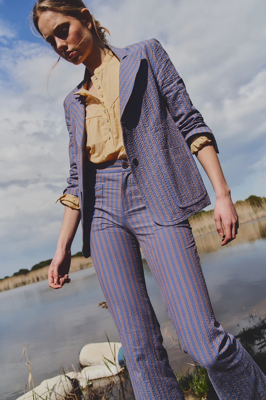 Americana Cayetana Rayas Índigo