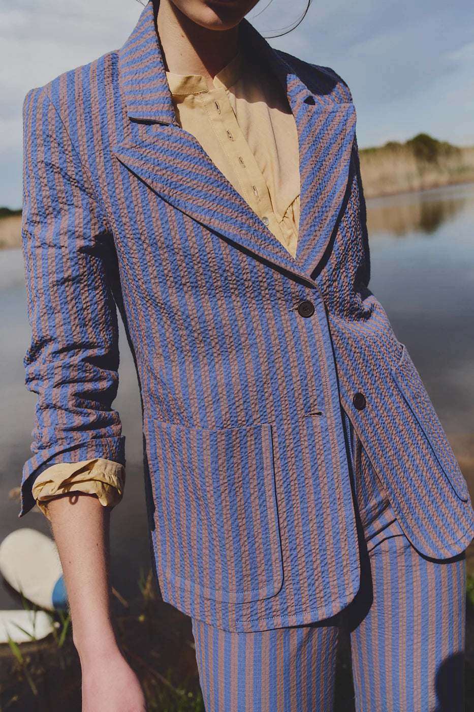 Americana Cayetana Rayas Índigo