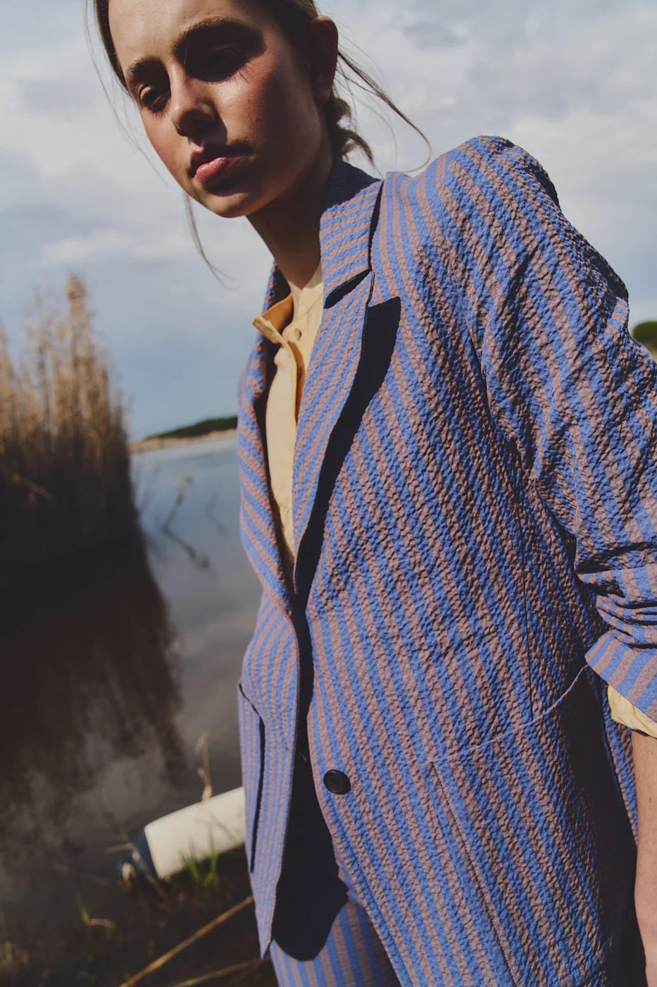 Americana Cayetana Rayas Índigo