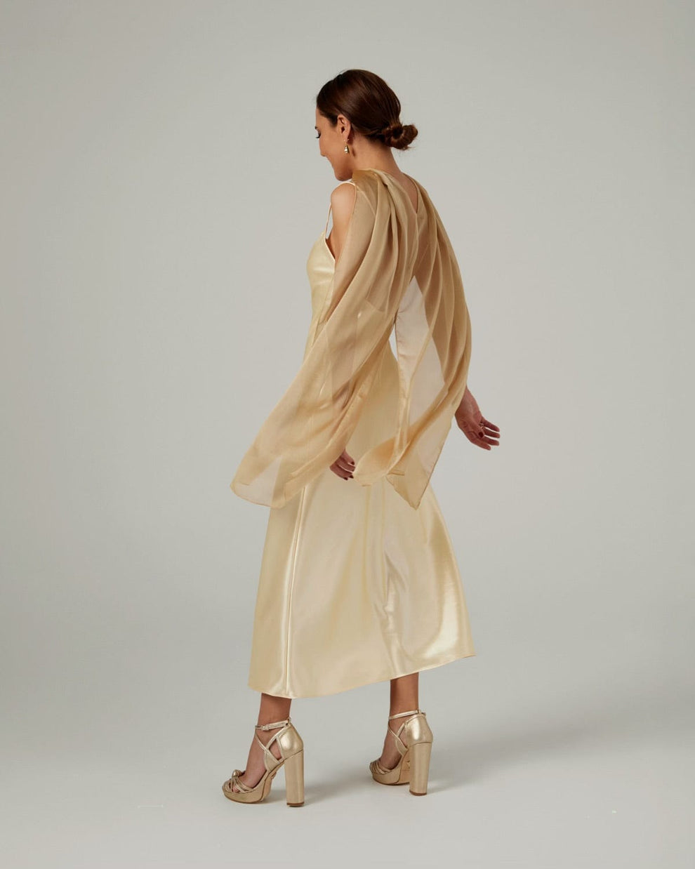 Golden Long Cape