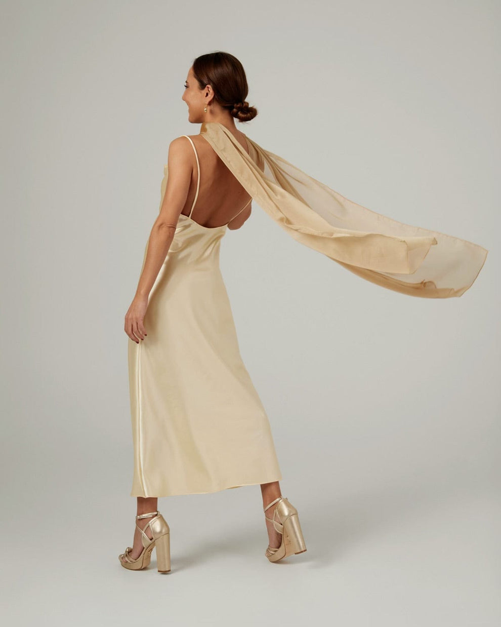 Golden Long Cape