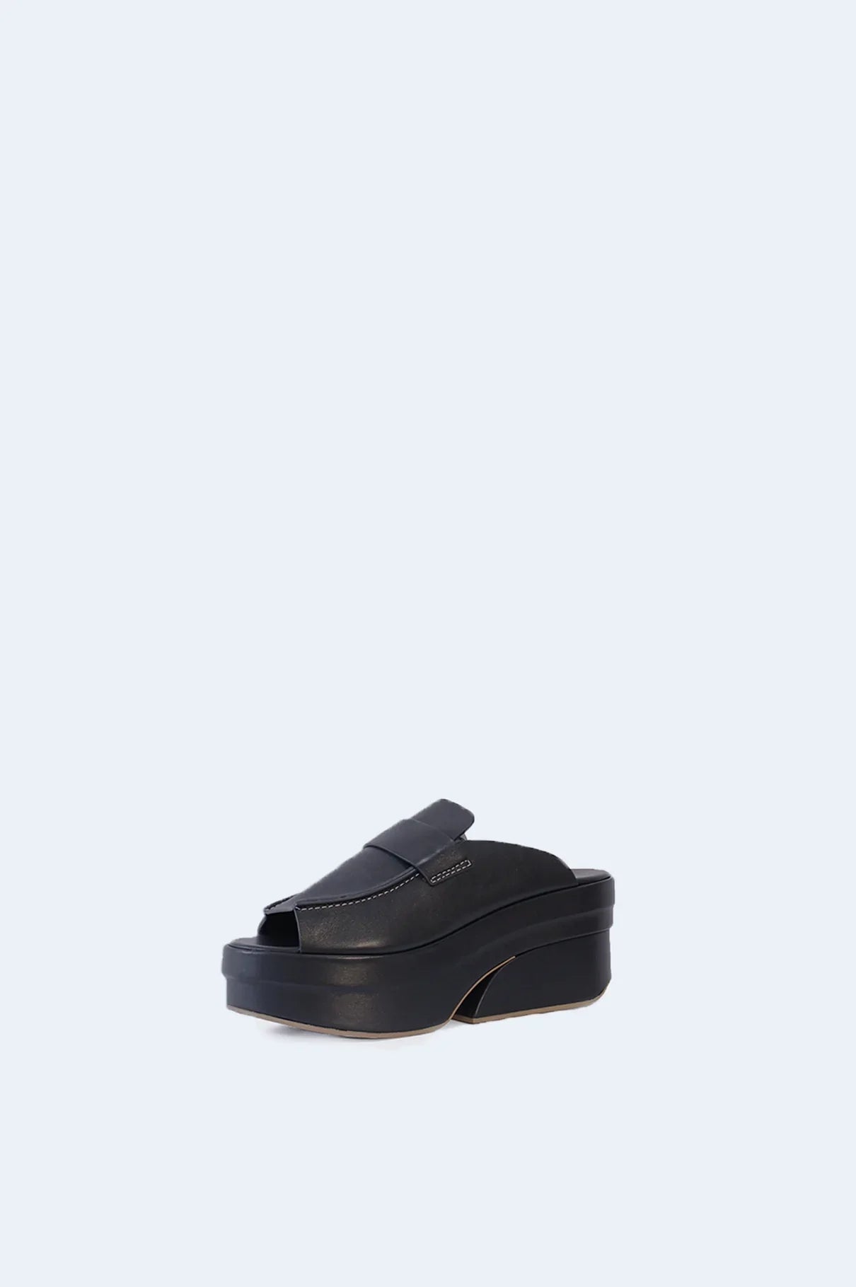 Platform Leather Clog
