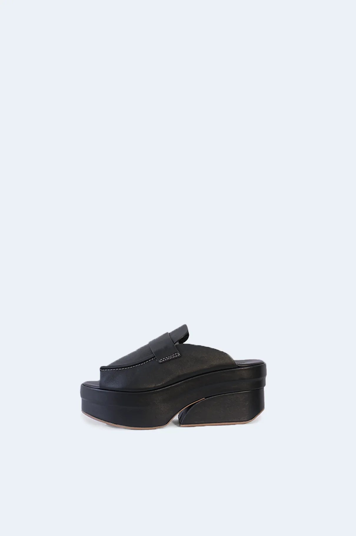 Platform Leather Clog