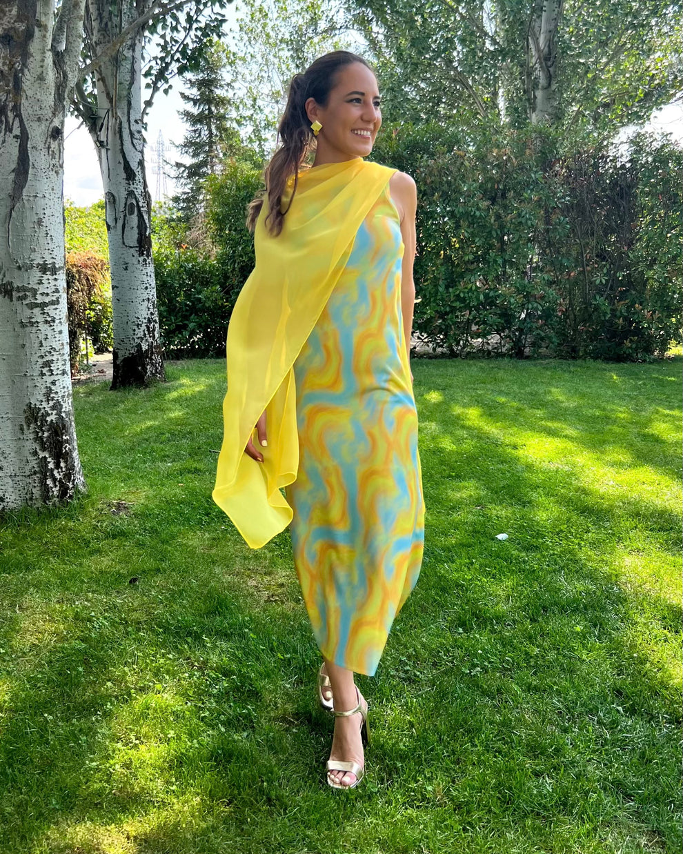Yellow Long Cape
