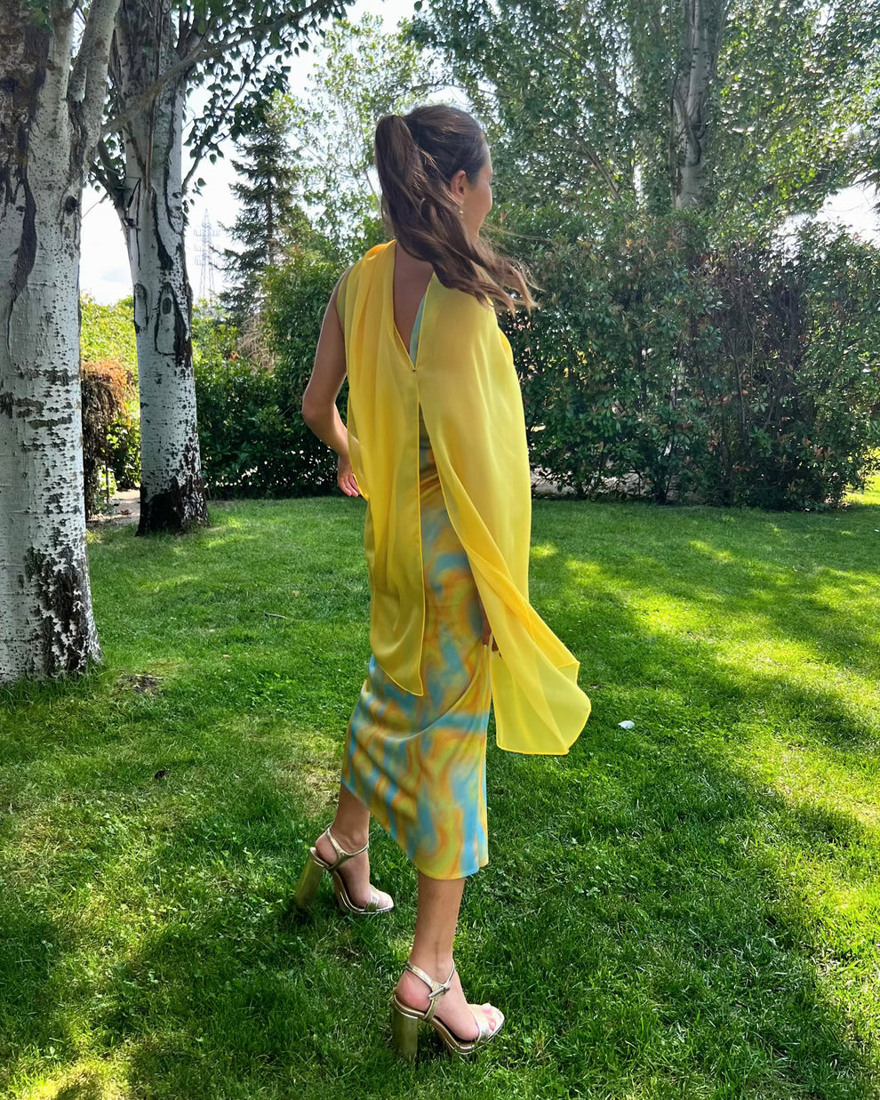 Yellow Long Cape