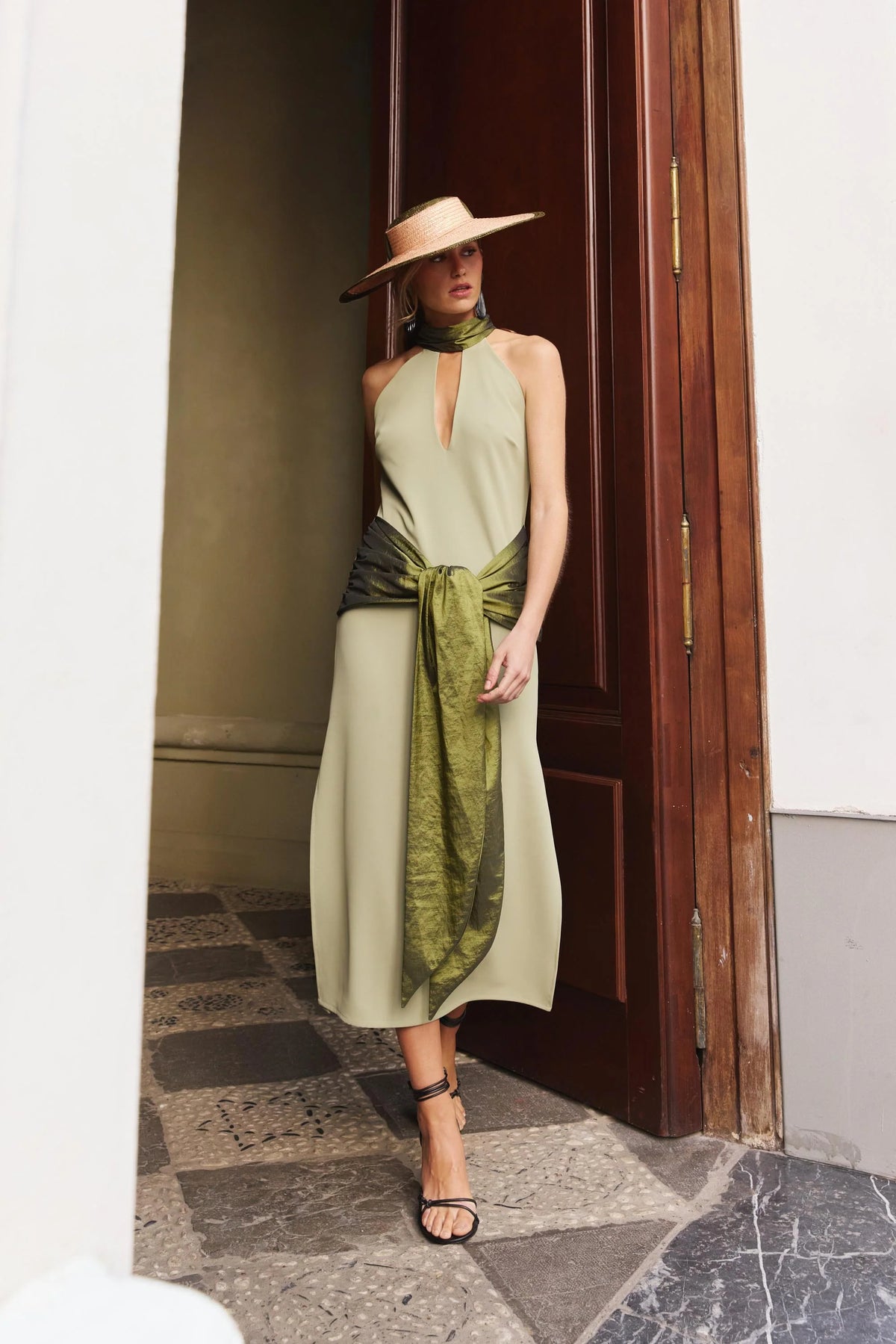 Vestido Midi Sora Salvia