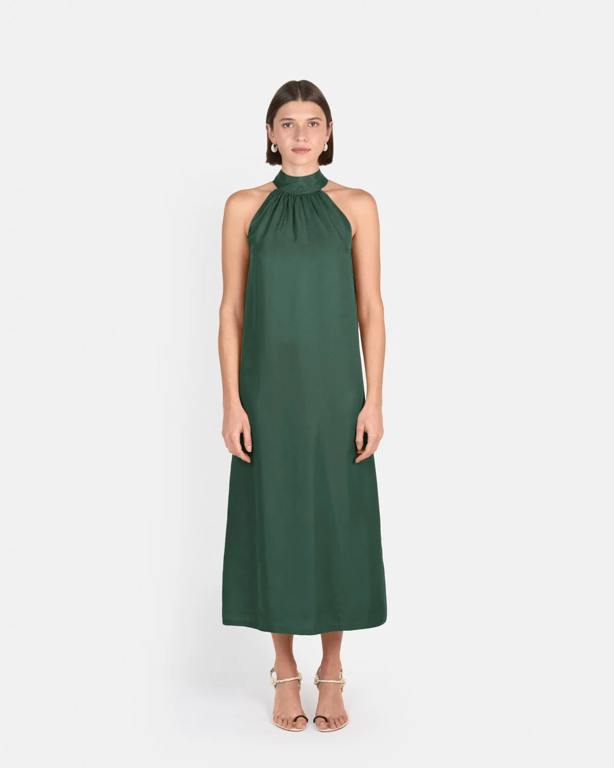 Vestido Halter Dark Green