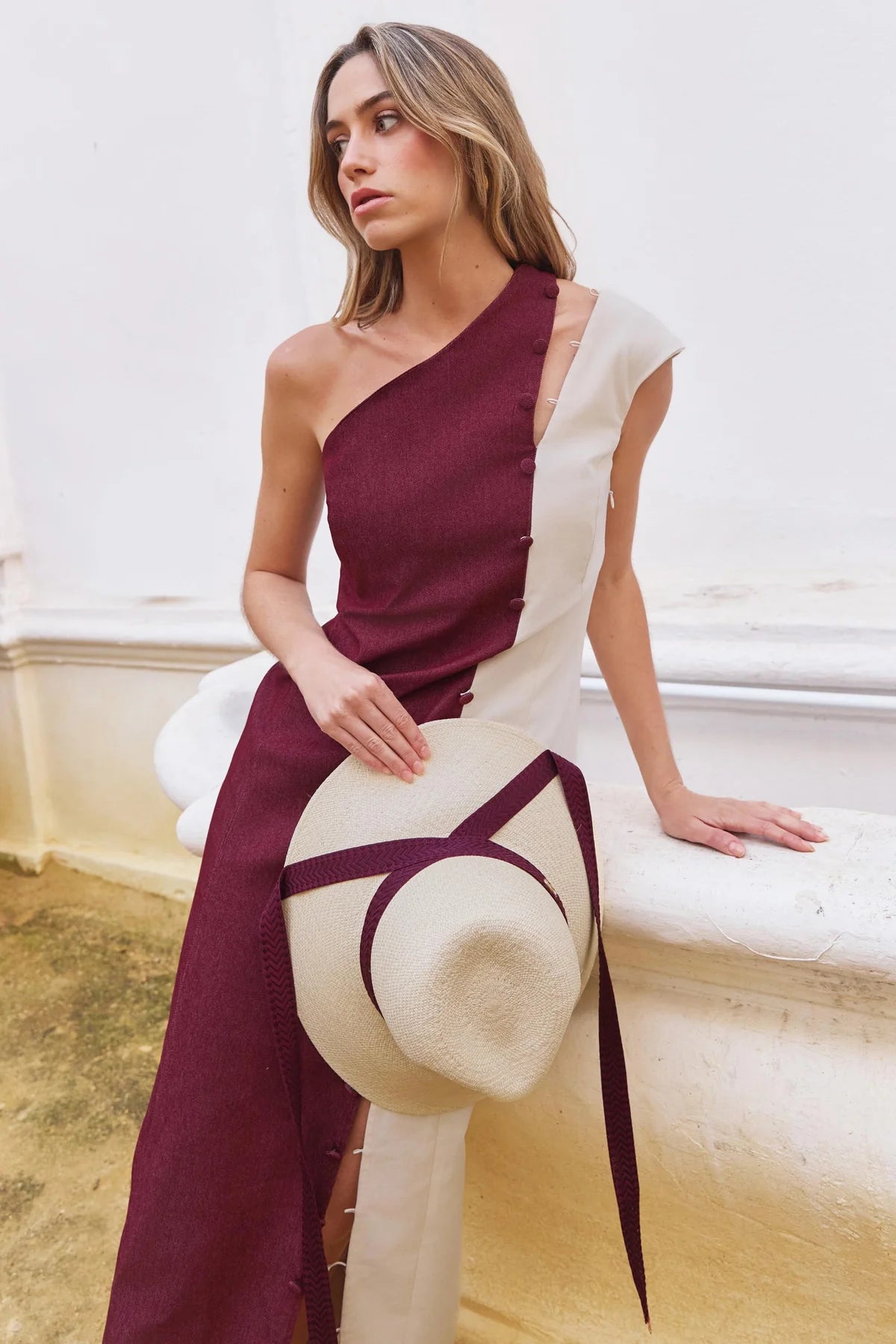 Vestido Midi Kraz Burgundy