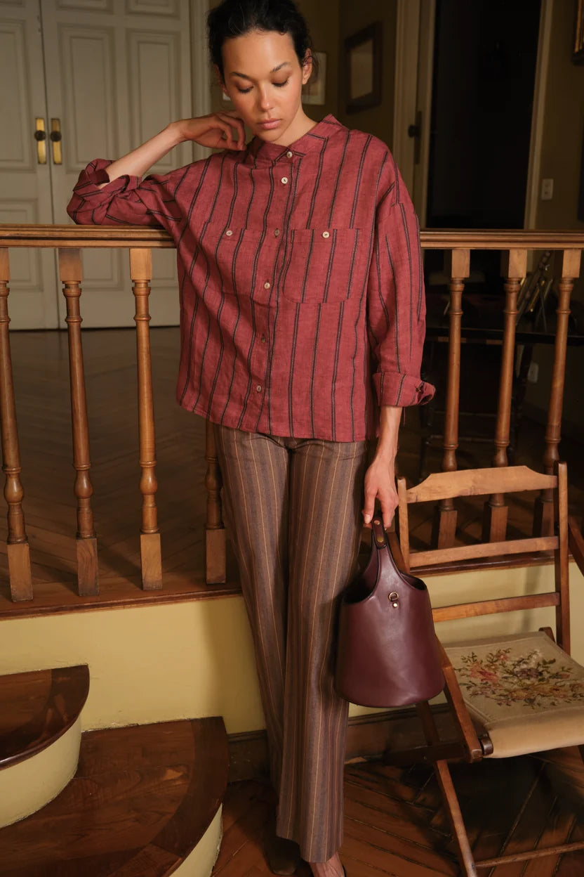 CAMISA BETH BURGUNDY
