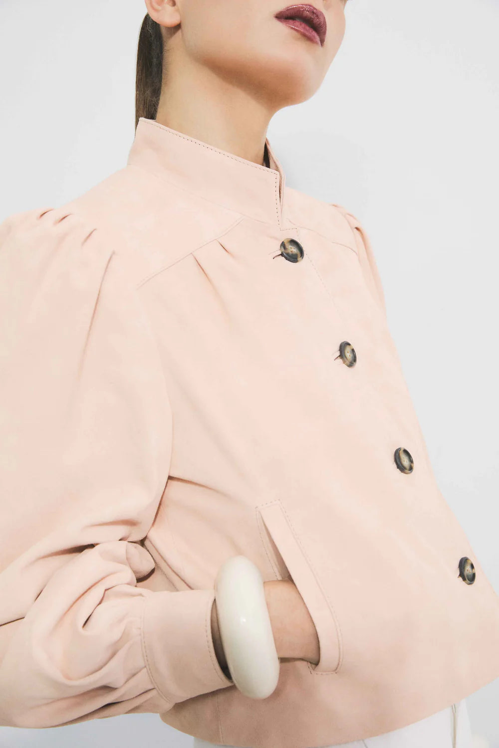 Chaqueta de ante 006 Champagne Rosé