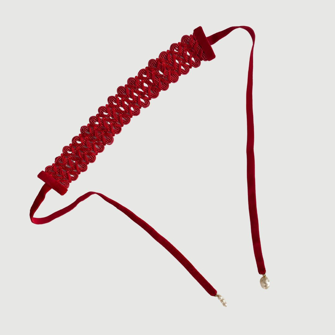 Choker Matilde Rojo