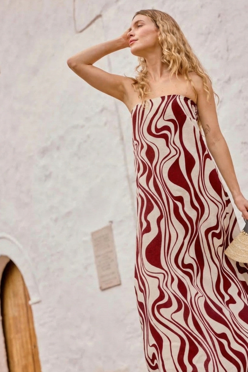 Inara Dress Rojo Samar Zarzour