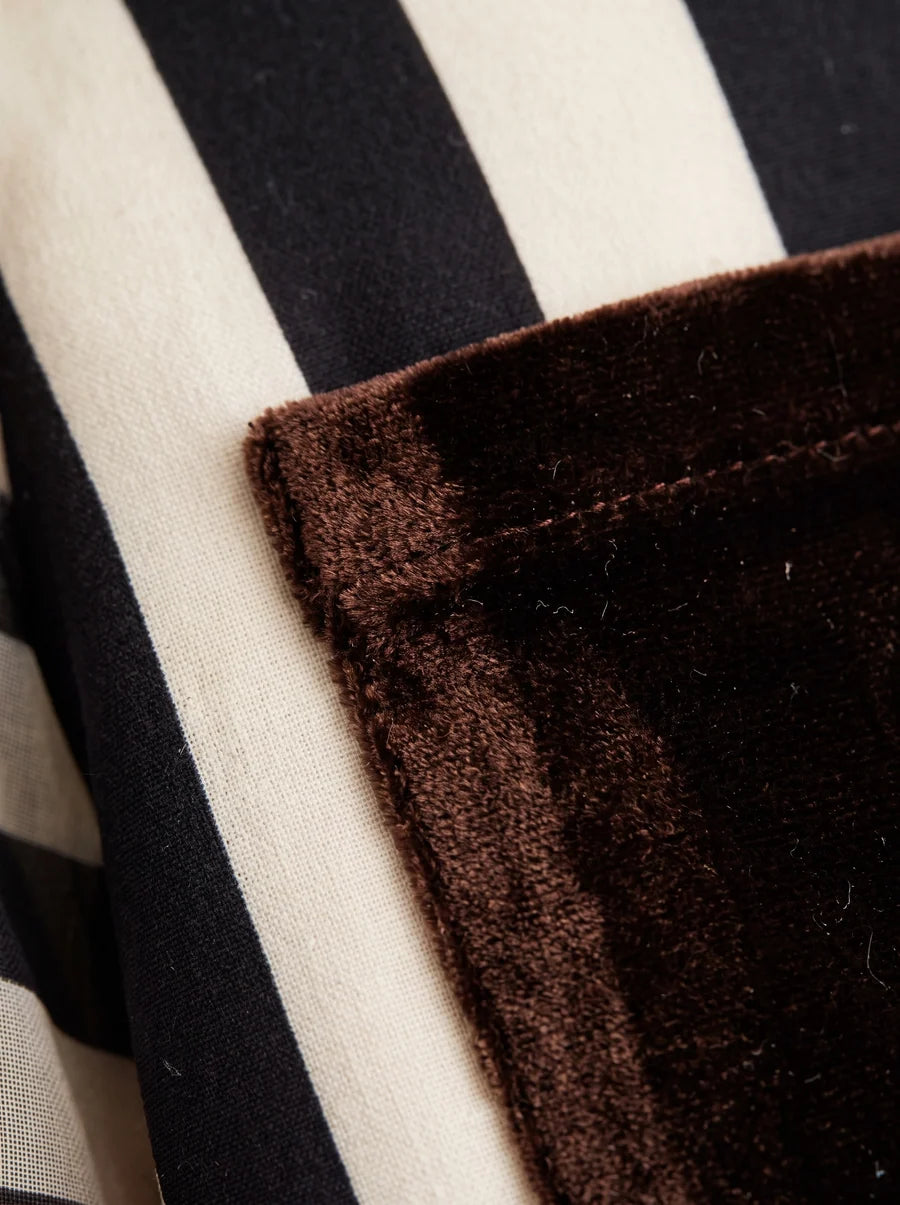 Falda Claudia Rayas Negro-Beige