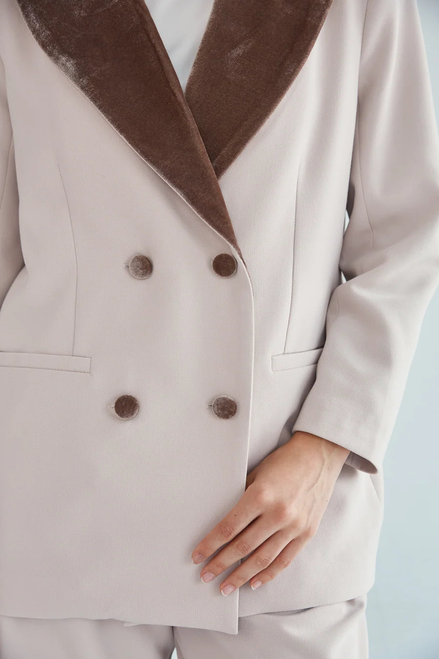 Chaqueta Virginia blanco hielo