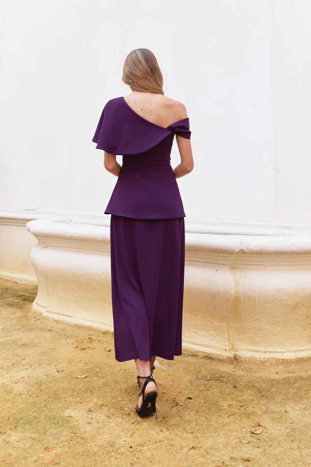 Vestido Midi Zeya Plum
