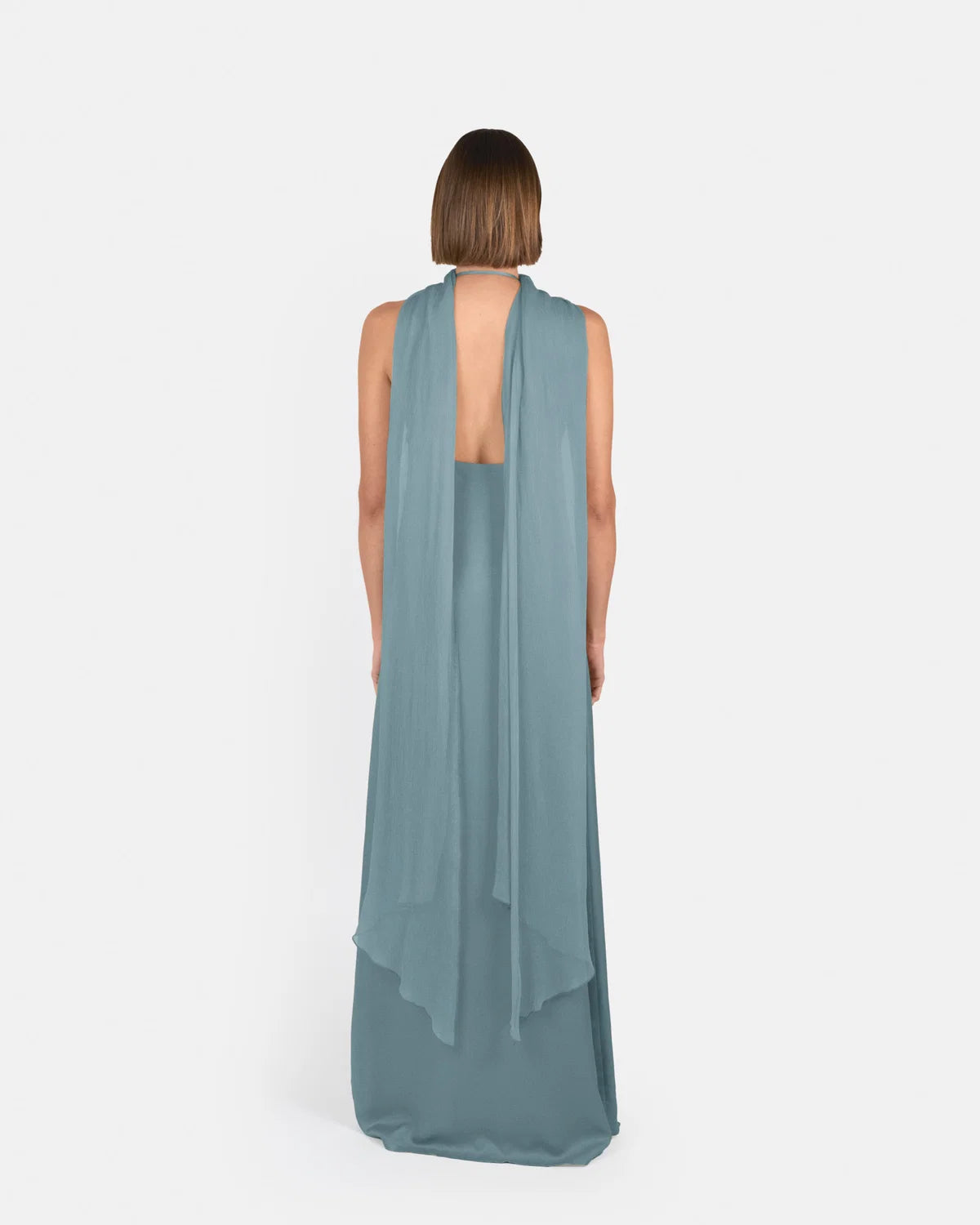 Vestido Gala Aqua Blue