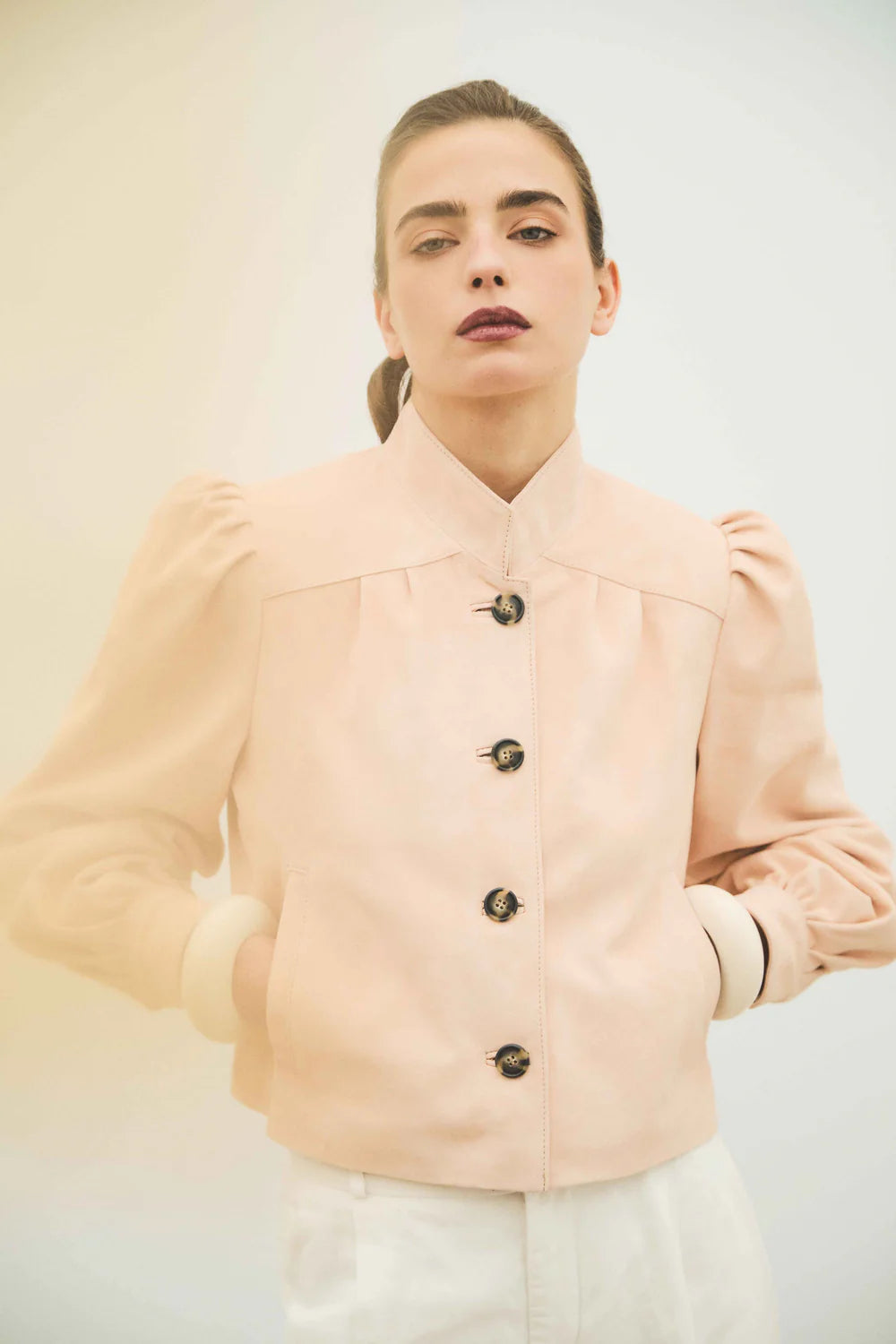 Chaqueta de ante 006 Champagne Rosé