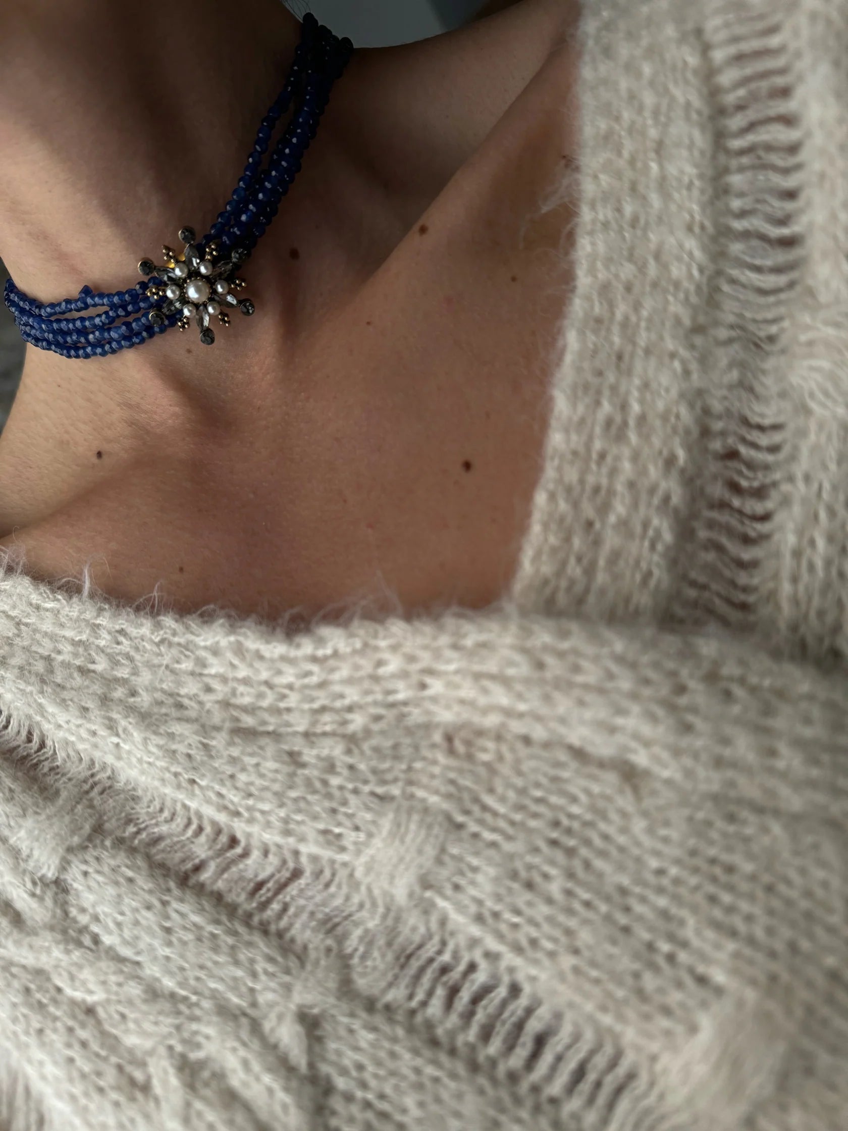 Choker Adicted Azul Océano Estrella Oscura
