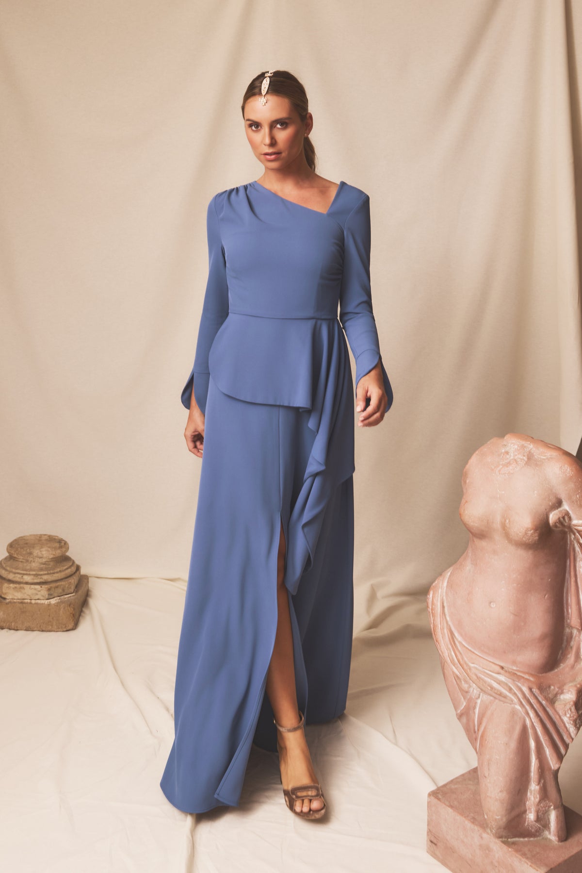 Vestido largo Albor Azure