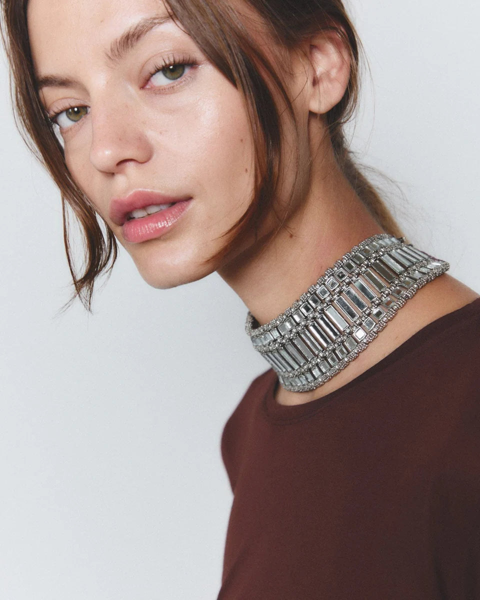 Silver Pleyone Reversible Choker